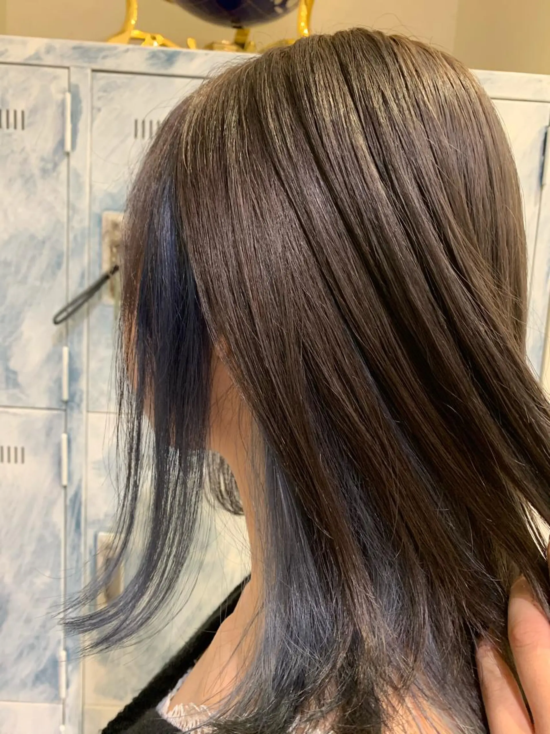 セミロング カラー 髪質改善/縮毛矯正 ツヤ髪🩷さつきのヘアスタイル