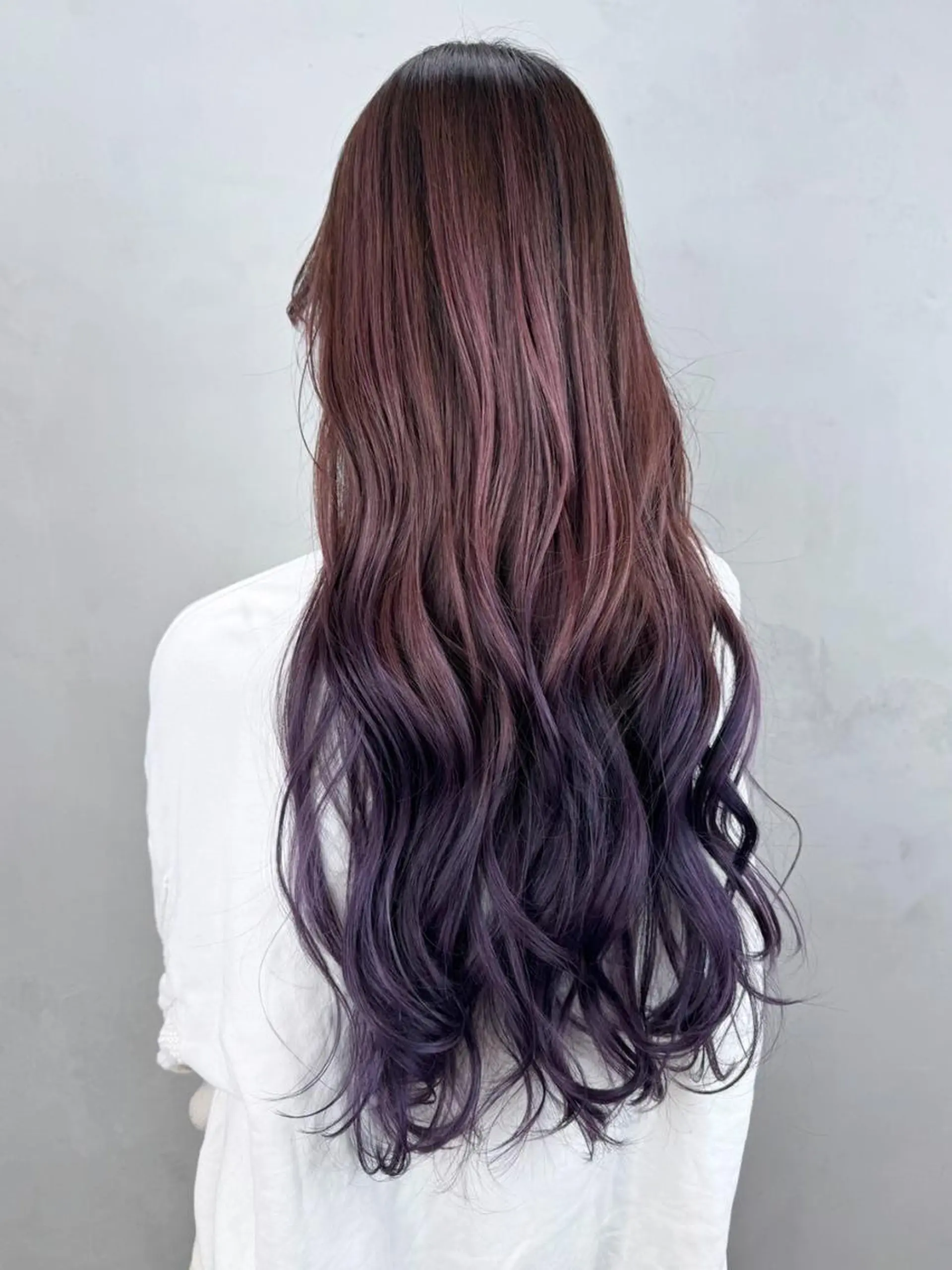 カラー セミロング グレージュ くびれヘア レイヤーカット カット ヘアカラー トリートメント ITbyALBUM 下北沢店のヘアスタイル