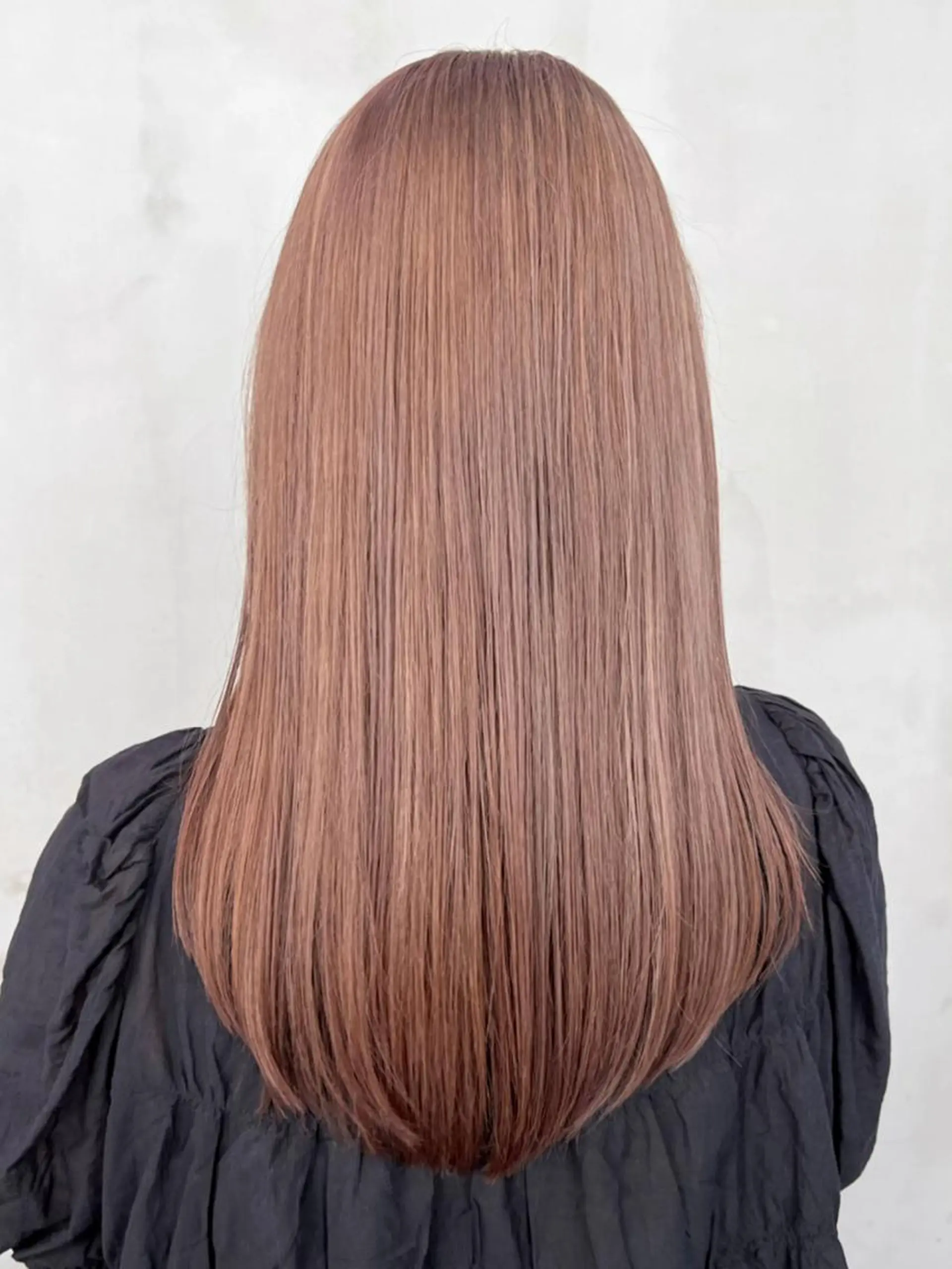 セミロング カラー ベージュカラー ピンクカラー ピンクベージュ カット ヘアカラー トリートメント ITbyALBUM 八王子店のヘアスタイル