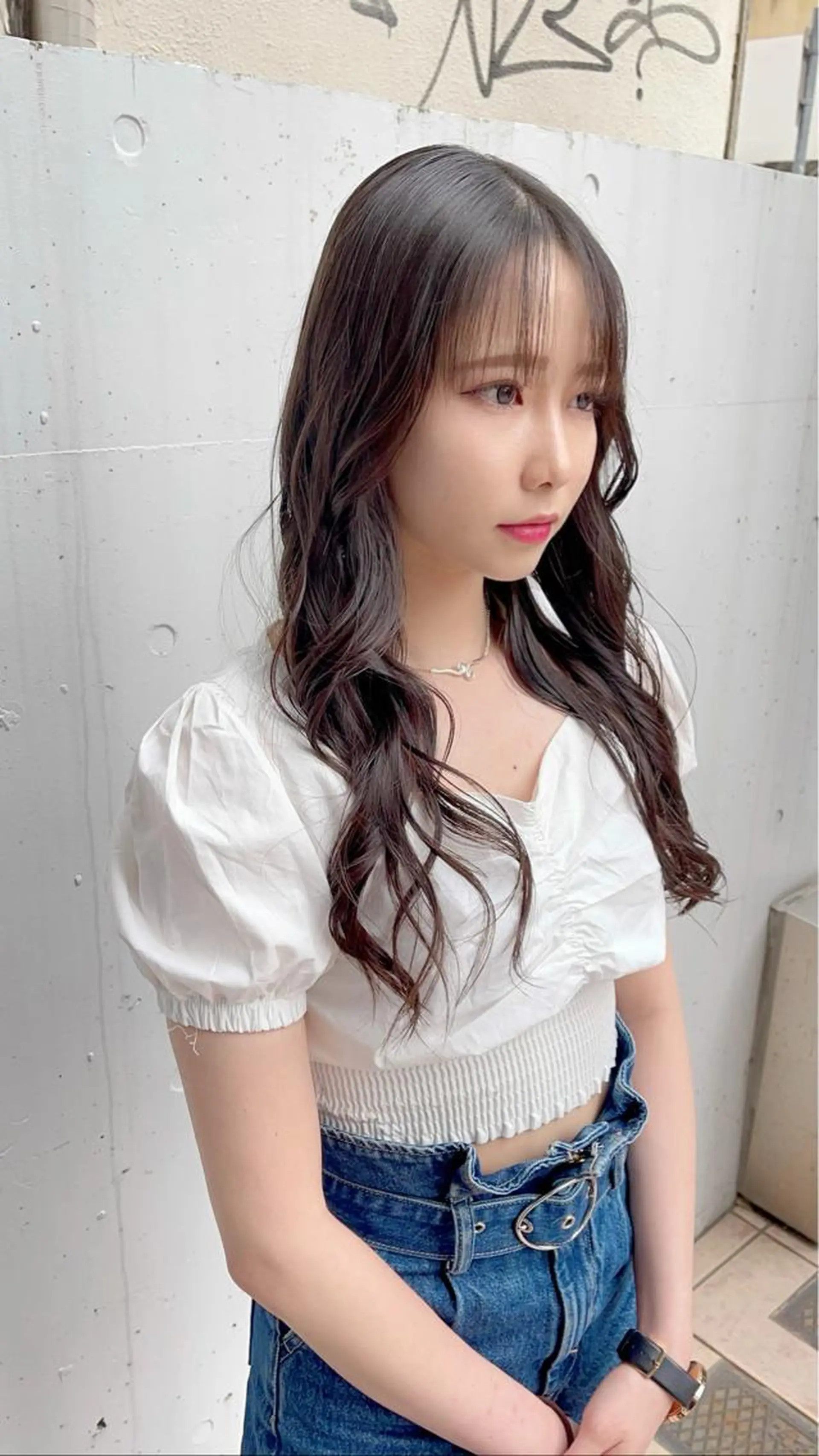 ロング カット ヘアセット 泉 堅也のヘアスタイル