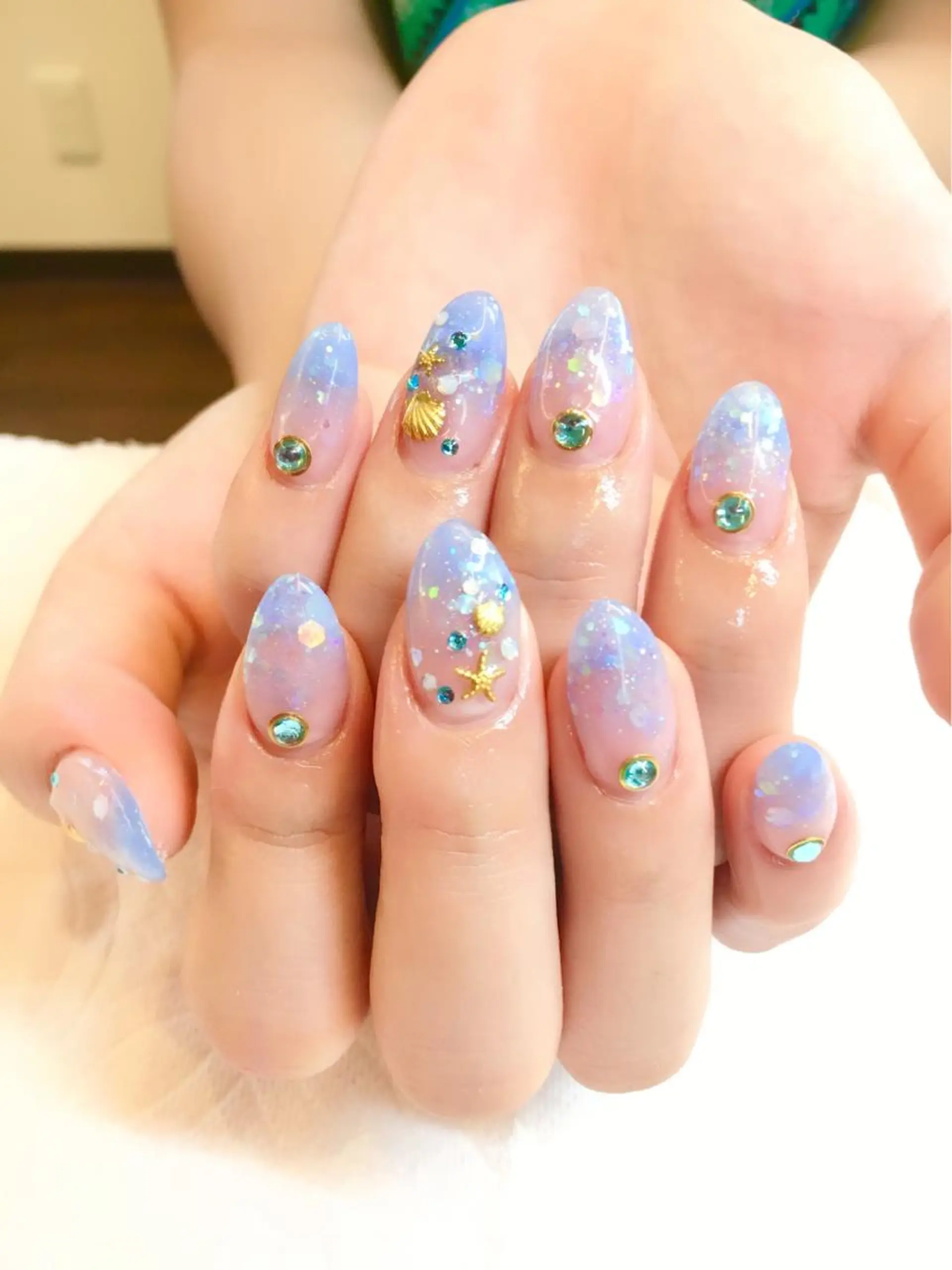 ネイル フットネイル ジェルネイル ミラーネイル パラジェル スカルプネイル clover nailのネイルデザイン