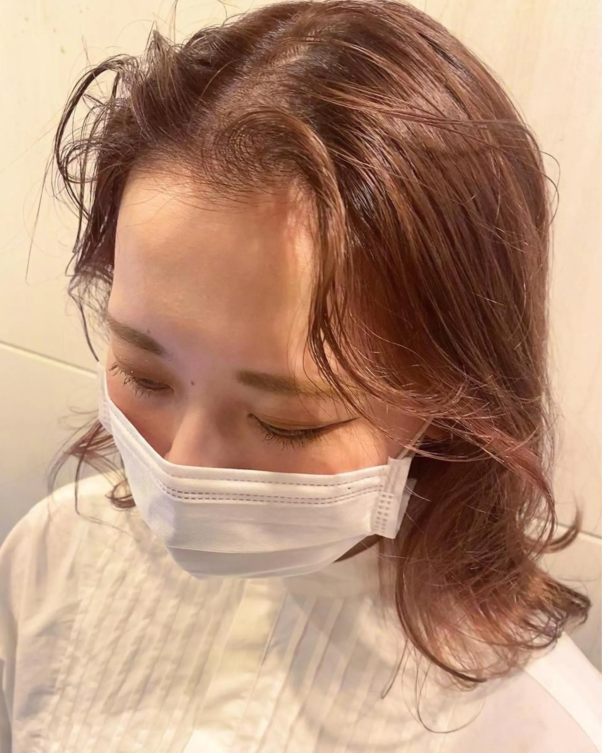 ミディアム デザインカラー/ボブ ブリーチカラー/ユリのヘアスタイル