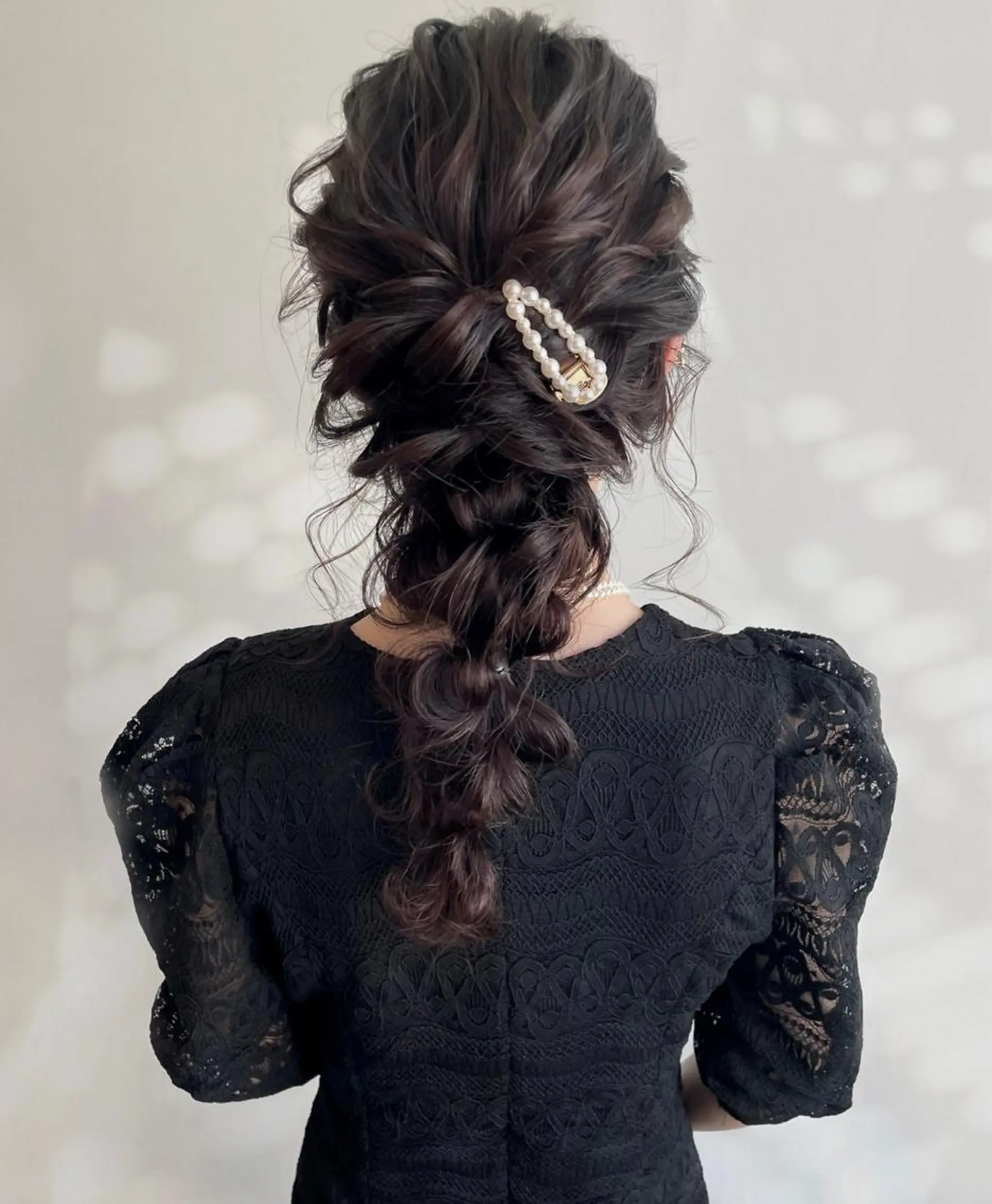 セミロング ヘアアレンジ 結婚式・ブライダル ヘアメイク new meのヘアスタイル