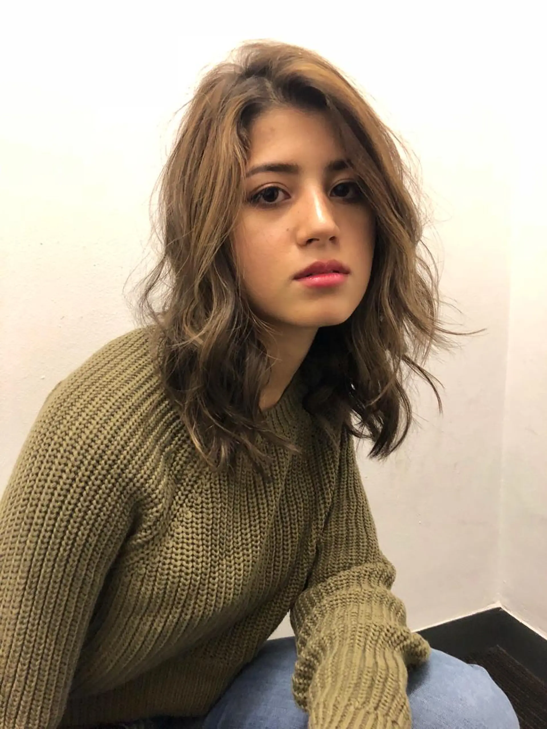 ミディアム 韓国／ハッシュカット ／透明感カラー／金野のヘアスタイル