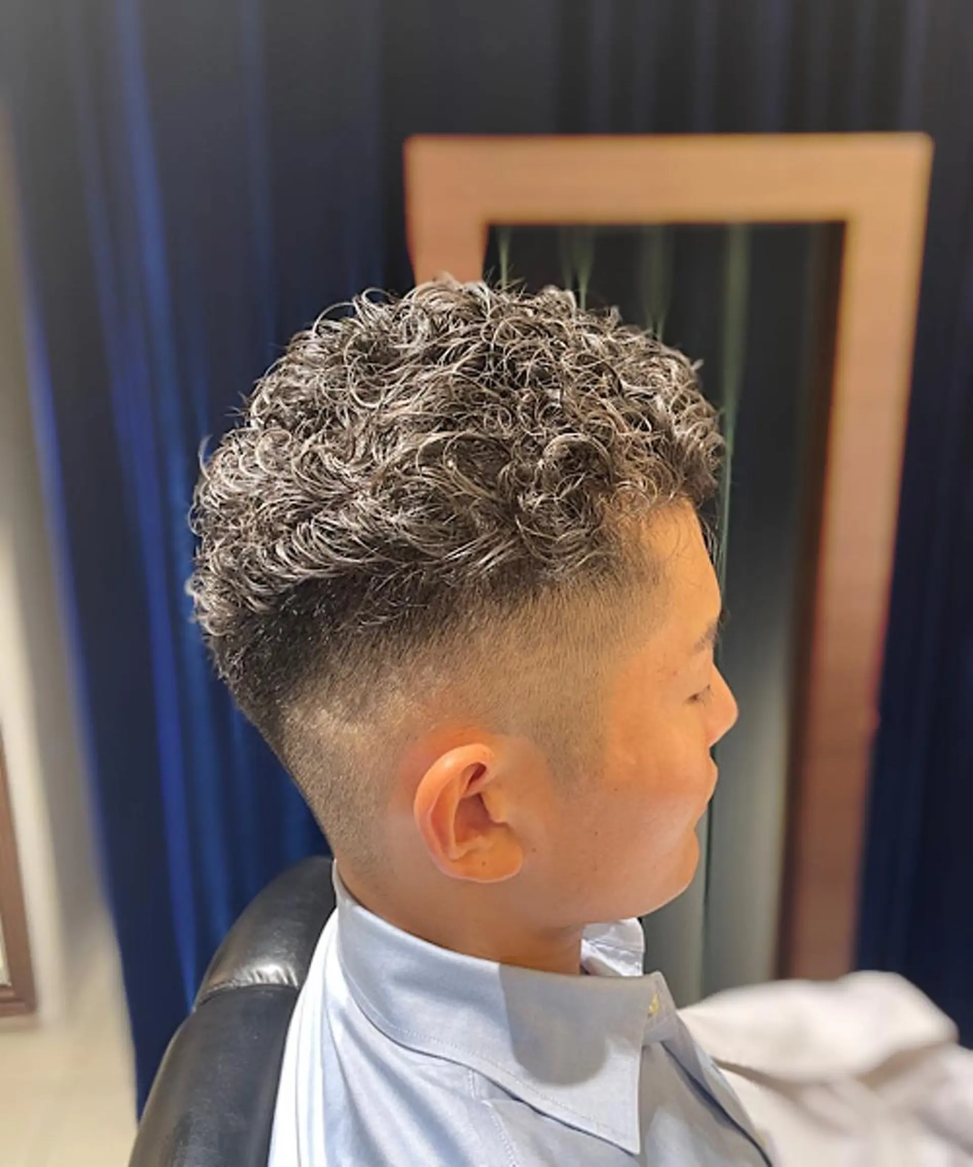 ショート パーマ カット パーマ 岡崎 隆晟のヘアスタイル