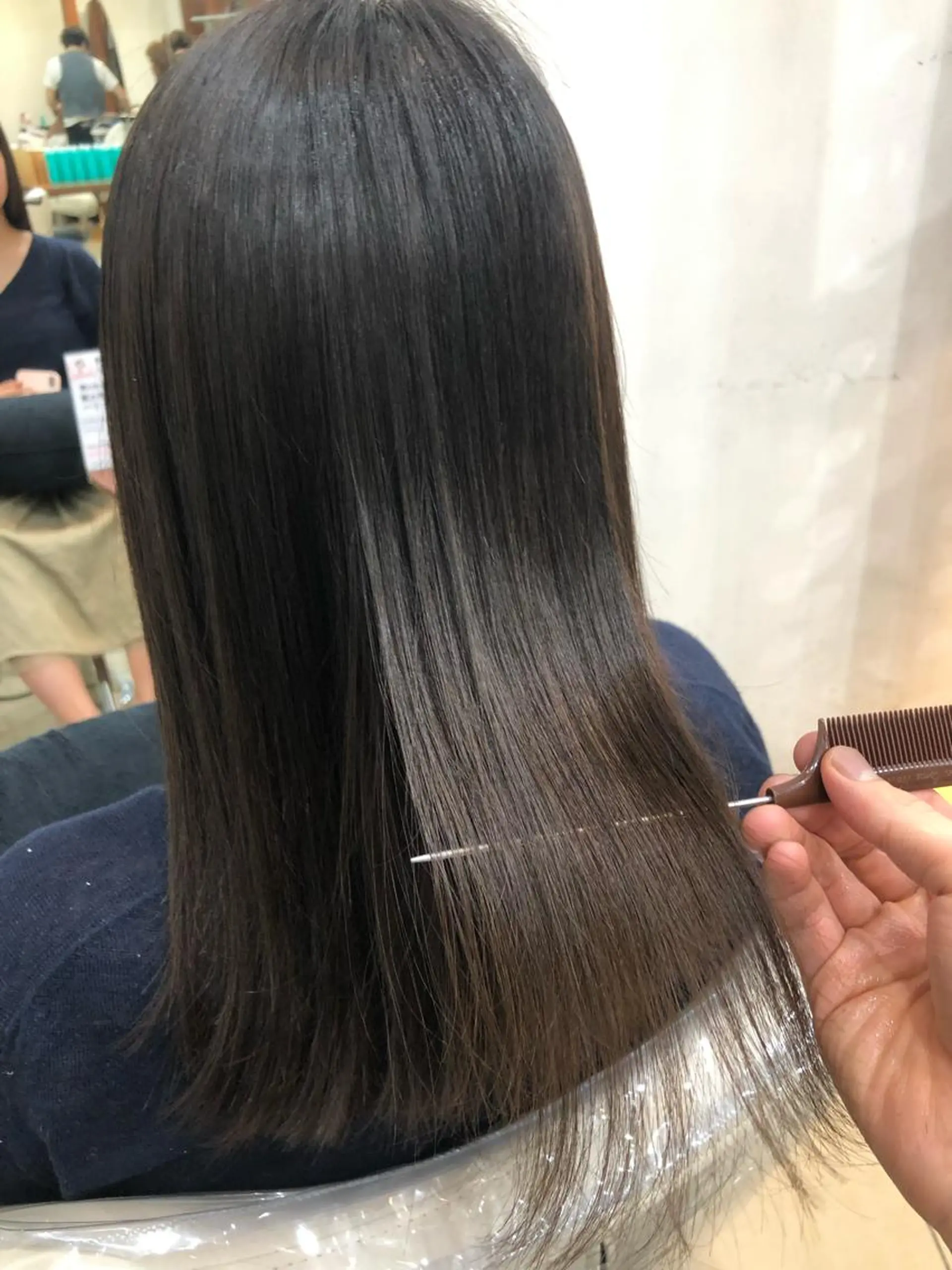 ロング 髪質改善 縮毛矯正 トリートメント 酸熱トリートメント コテ巻き風パーマ/ 髪質改善/河島恭平のヘアスタイル