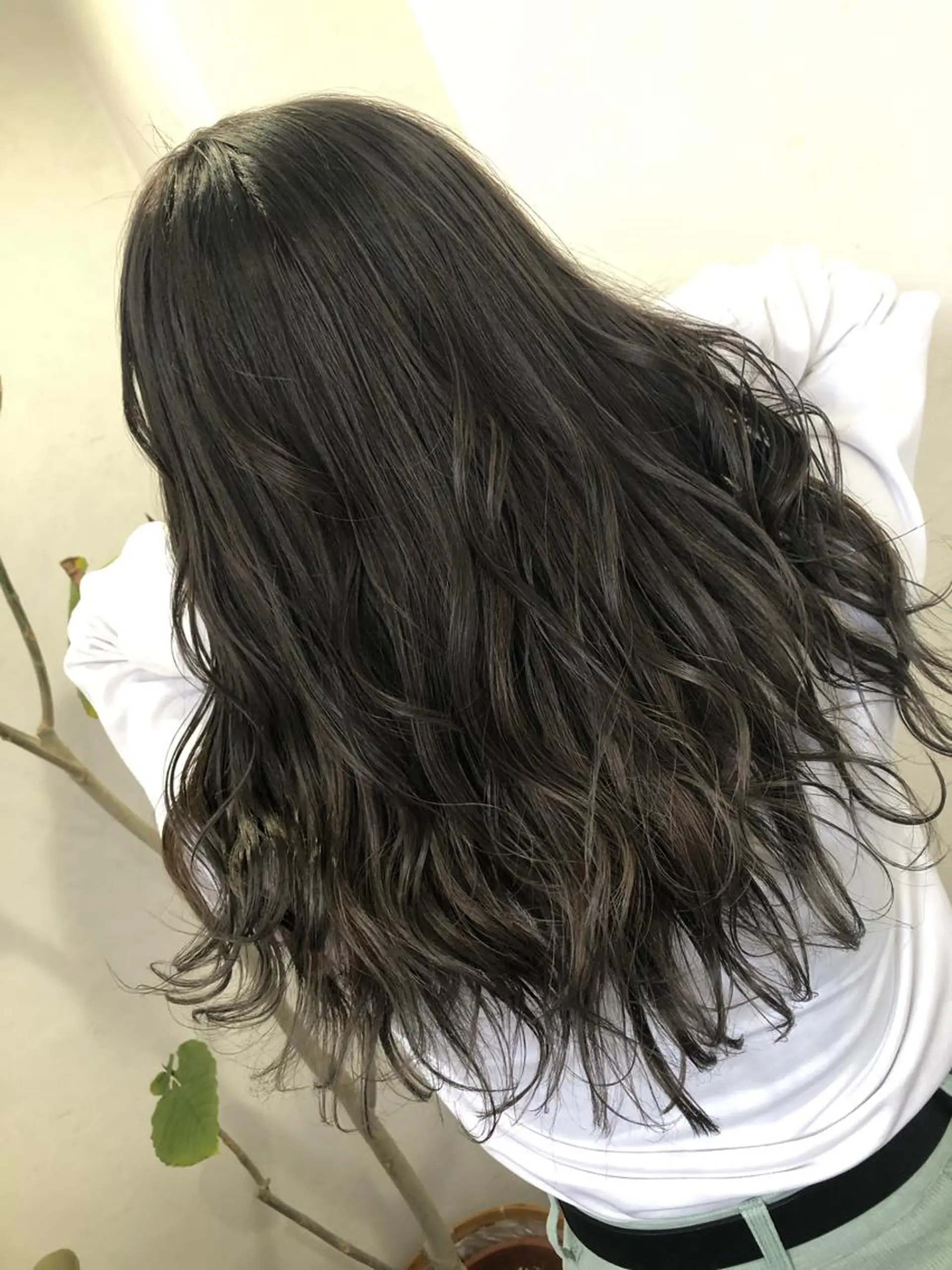 ロング カラー パーマ ヘアカラー ブリーチ毛縮毛矯正 👑山口のヘアスタイル