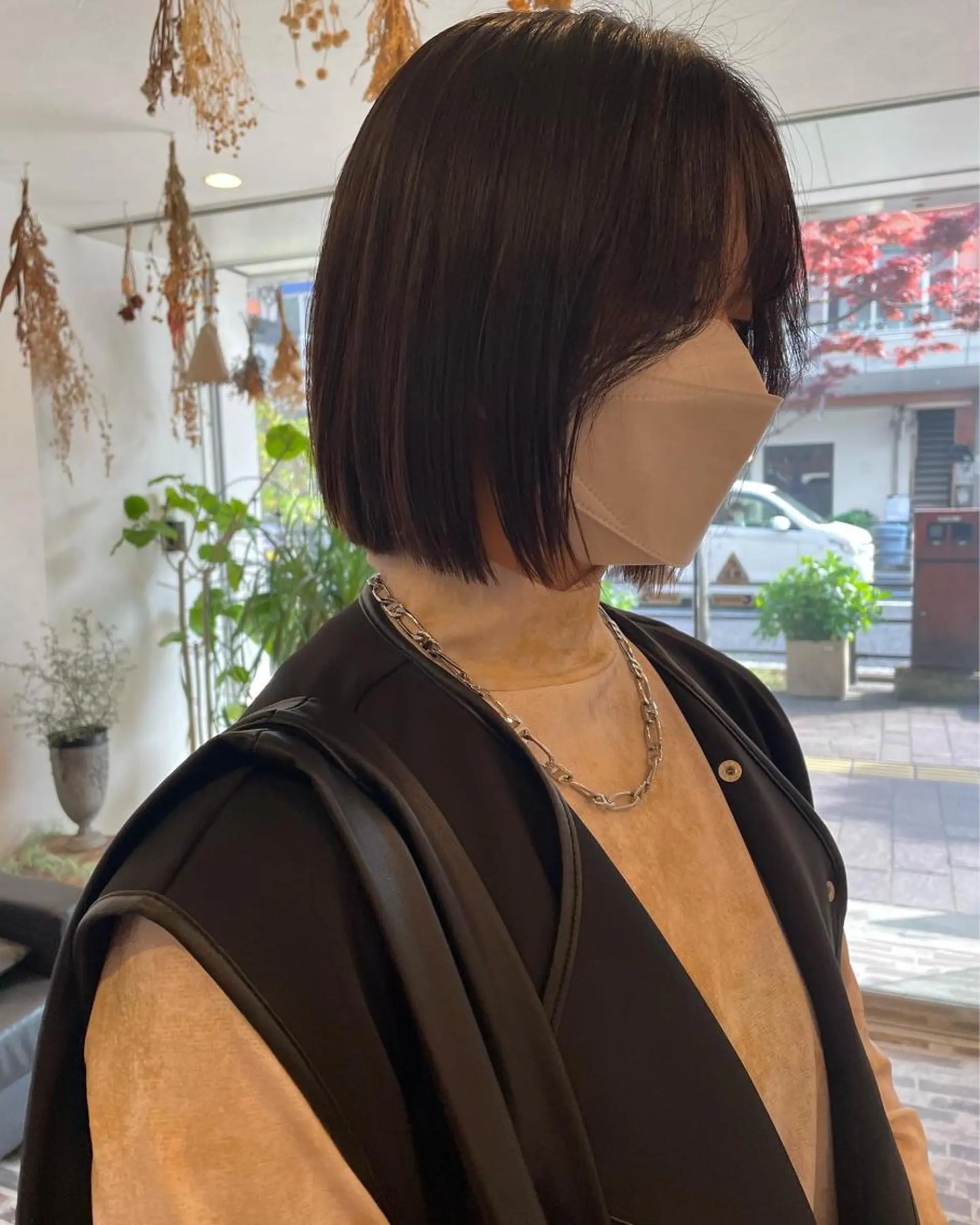 ショート カラー 切りっぱなしボブ ボブ 韓国風ヘア タッセルカット カット トリートメント m ā l o.🌷 サカモトマイコのヘアスタイル