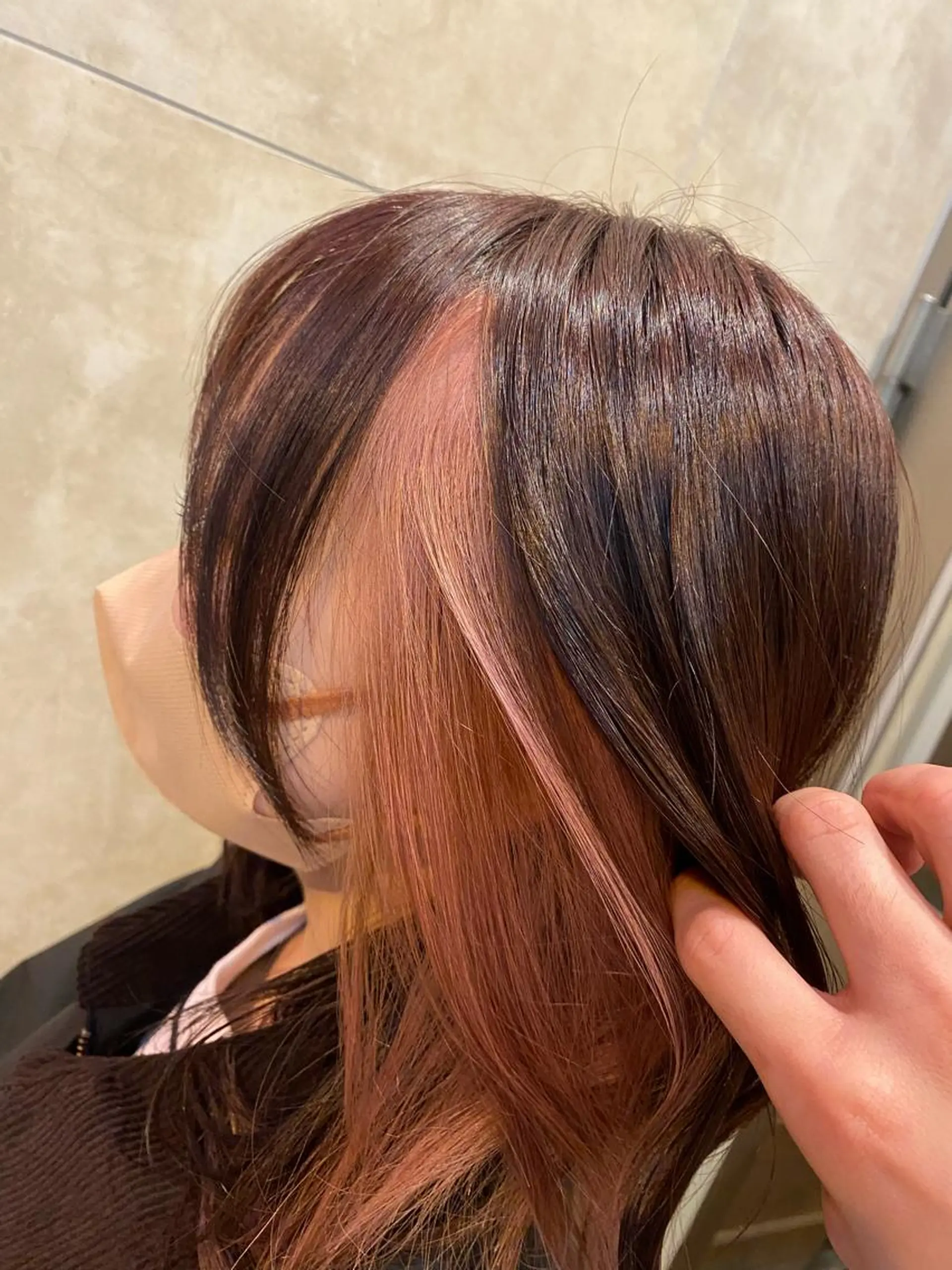 ミディアム カラー カット ヘアカラー トリートメント 透明感カラー/ブリー チ/shori/店長のヘアスタイル
