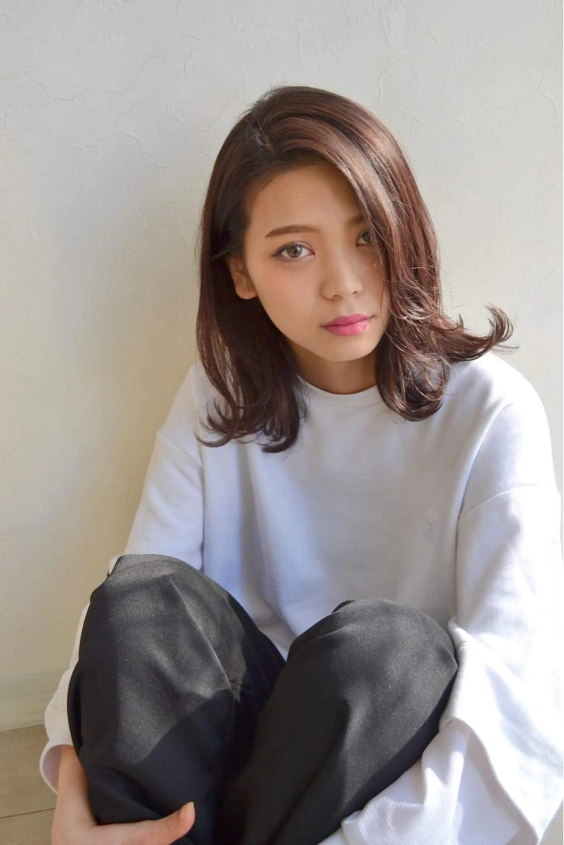 ミディアム カラー 外ハネヘア メンズ指名多数!! SiLO 田島のヘアスタイル