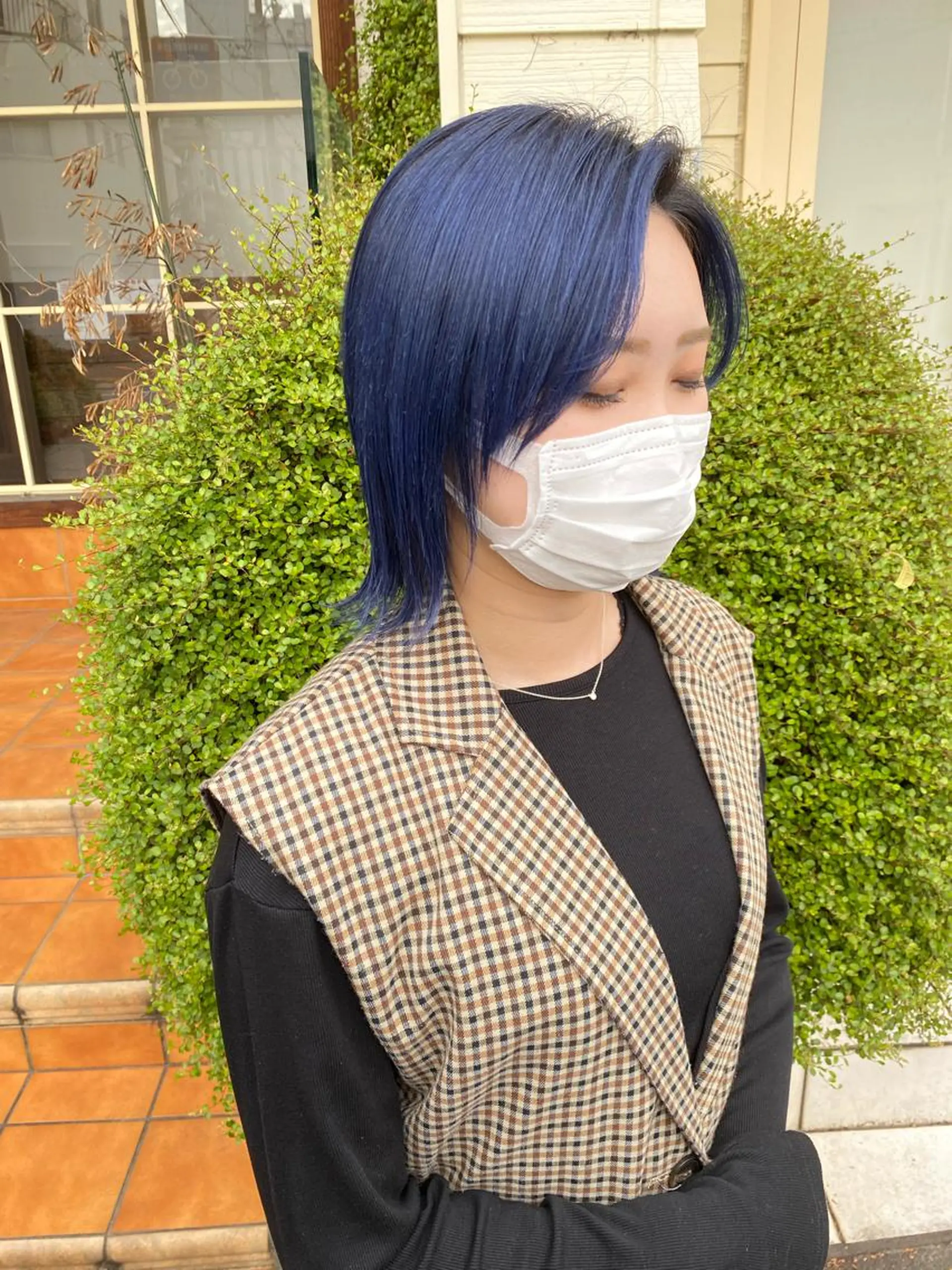 ミディアム ヘアカラー ハイトーンカラー🌈 メンズパーマ鈴木康平のヘアスタイル