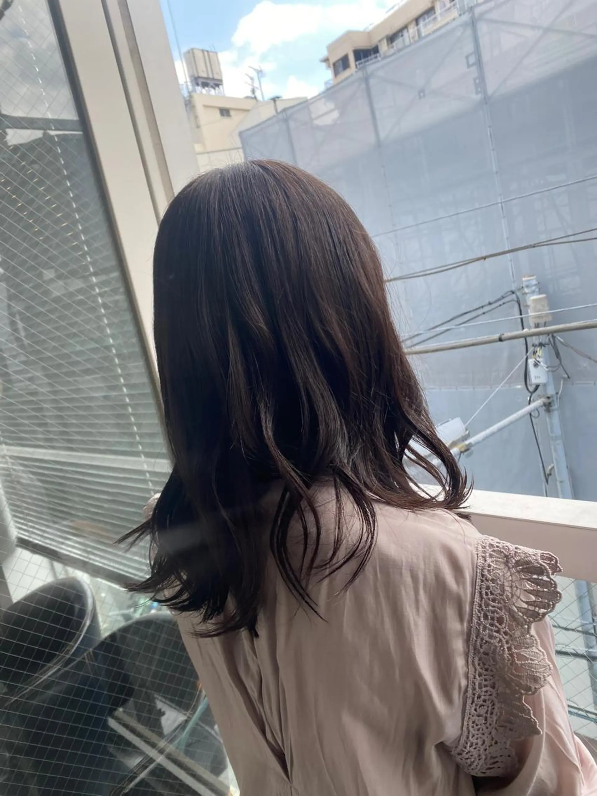 セミロング カラー パーマモデル募集中 渥美翔人のヘアスタイル