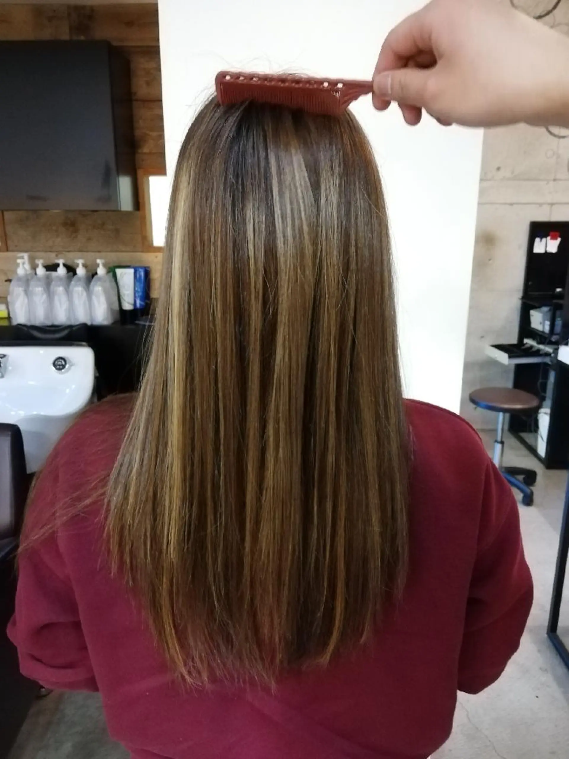 セミロング カット 縮毛矯正 ★竹本 千春★のヘアスタイル