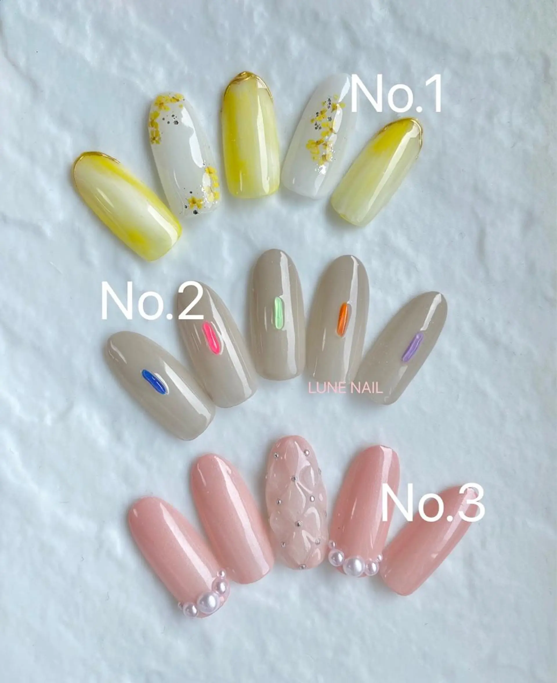 ミディアム ネイル シンプルネイル ハンドネイル LUNE NAILのその他イメージ