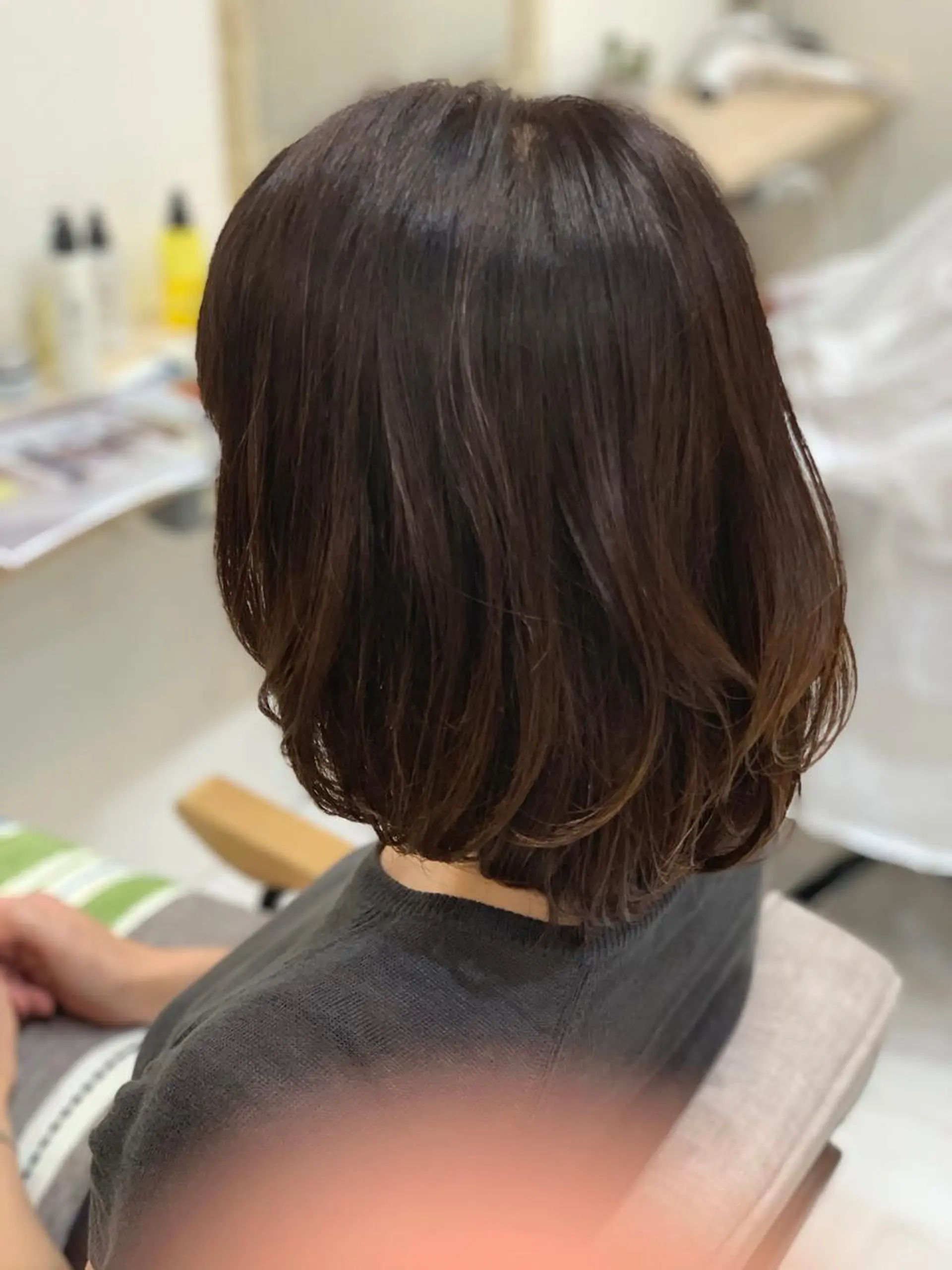 ミディアム カラー カット 山本 悟志のヘアスタイル