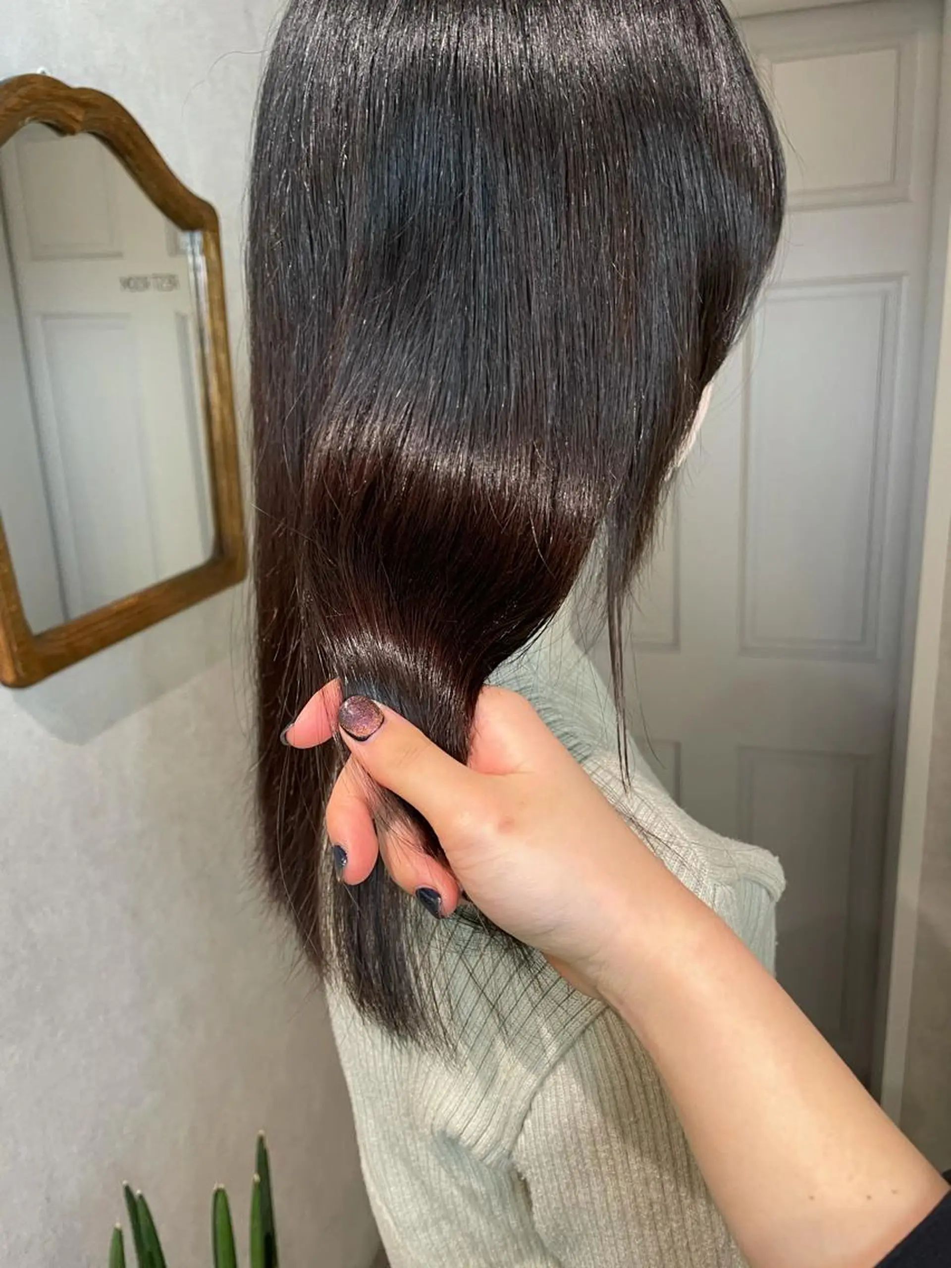 セミロング カラー ヘアカラー ナチュラル透明感🌱 小山美樹子のヘアスタイル