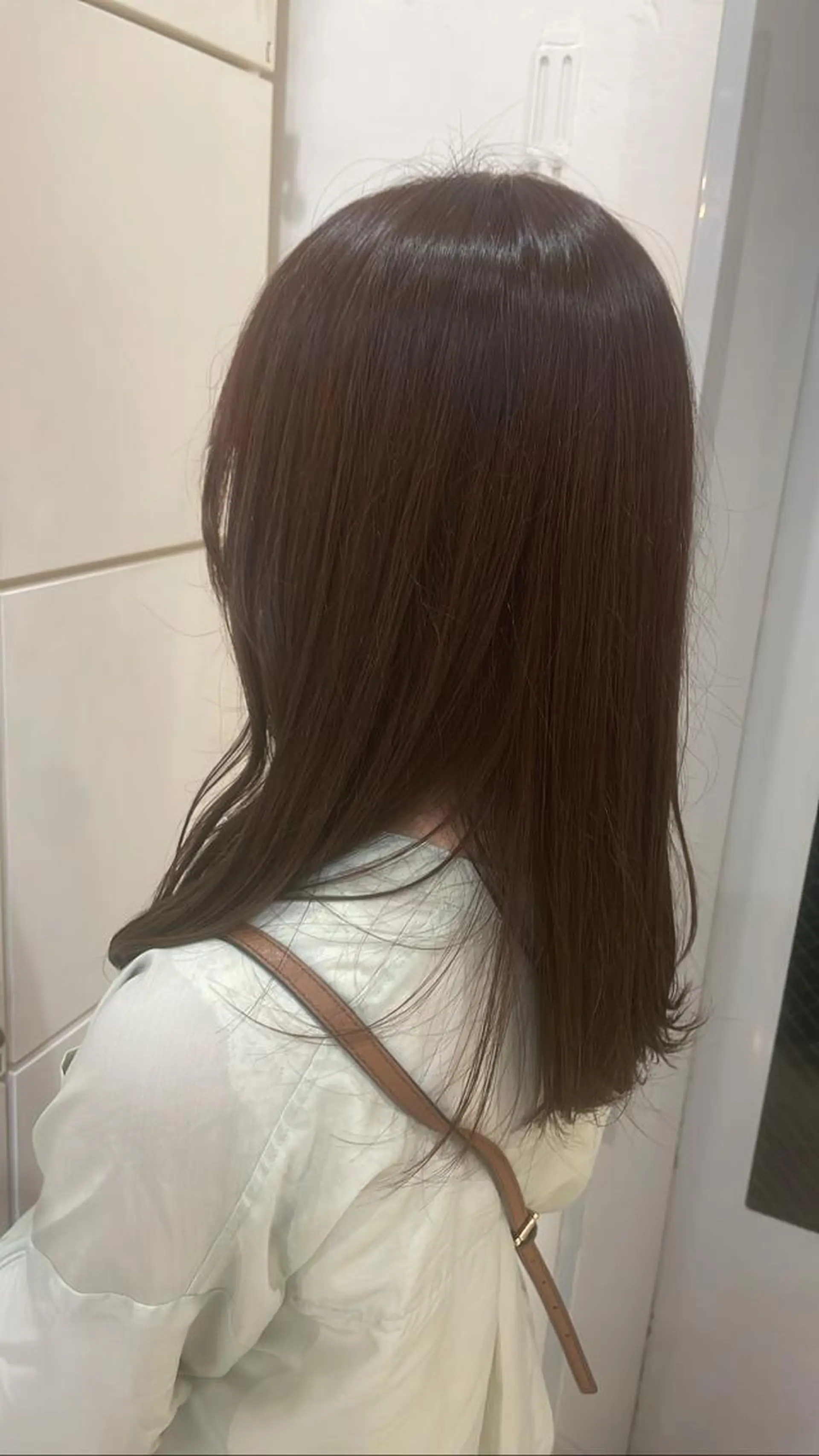 カラー mao♡ベージュ/ 顔周りカットのヘアスタイル