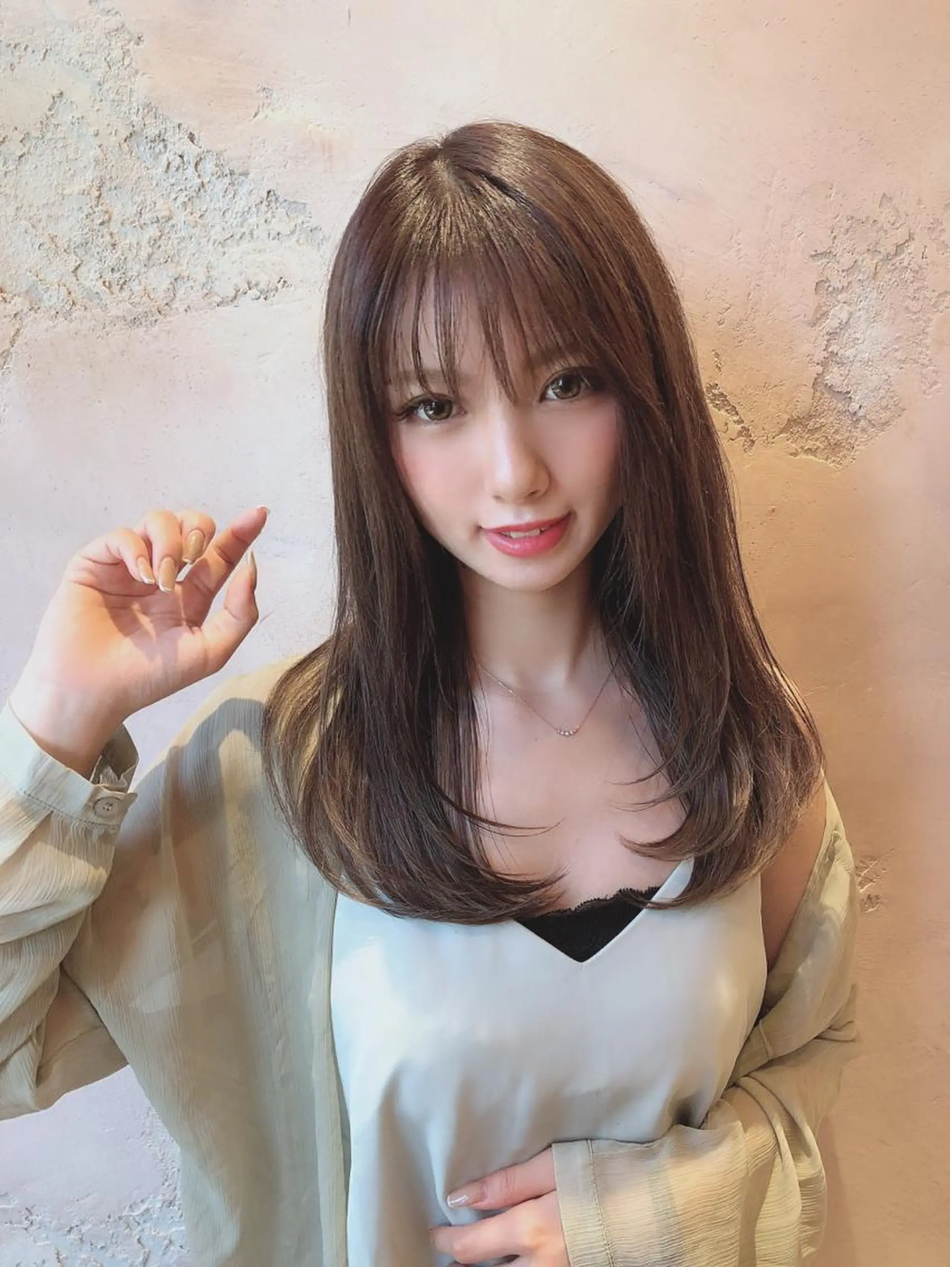 セミロング レイヤーカット ローレイヤー カット ヘアカラー トリートメント 縮毛矯正・髪質改善 ❣️三浦正也のヘアスタイル