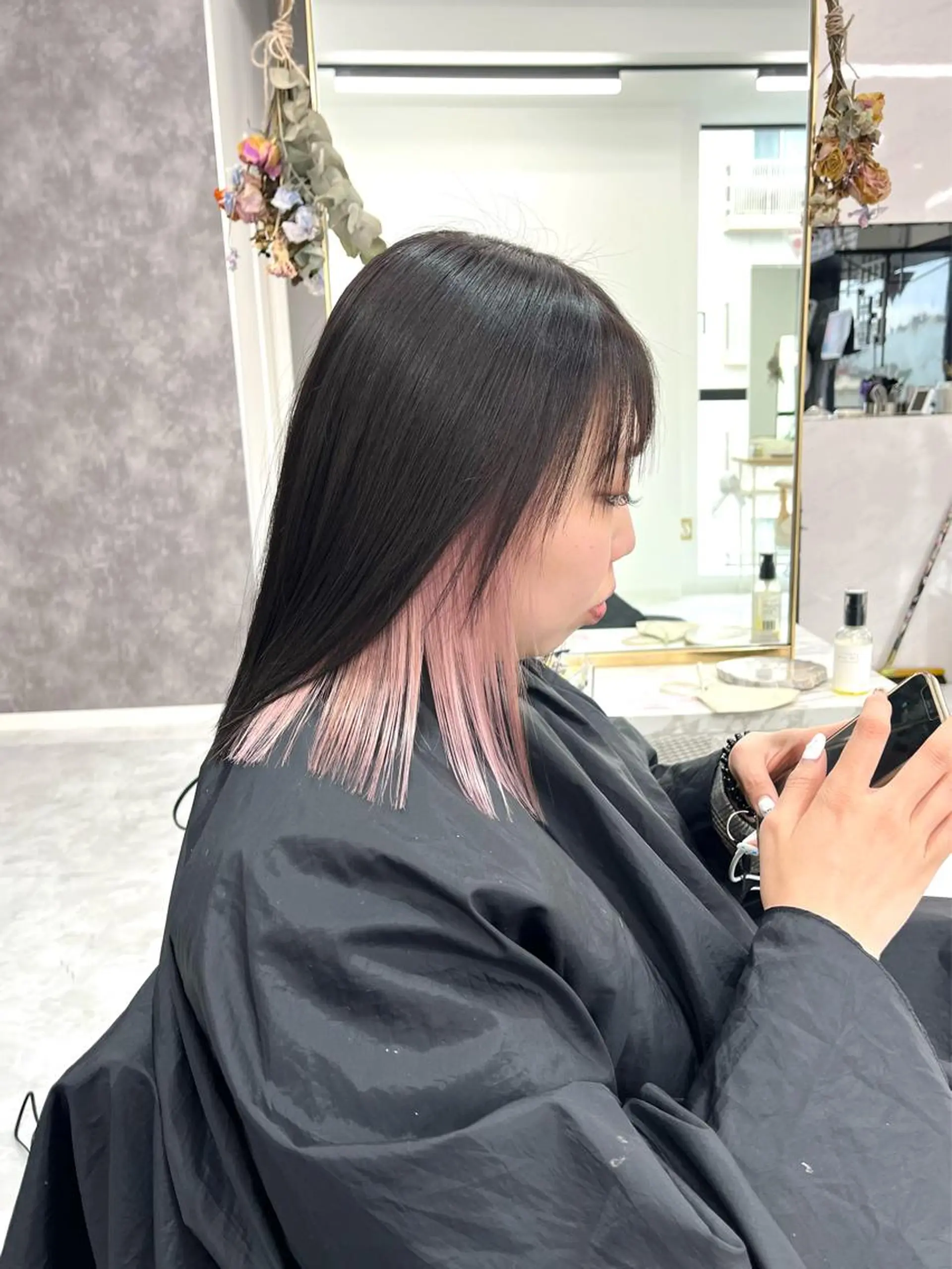 セミロング カラー パーマ ヘアアレンジ メンズ キッズ ネイル マツエク・マツパ アイブロウ 💖オタク美容師 ꒰ঌ♡モモ♡໒꒱のヘアスタイル