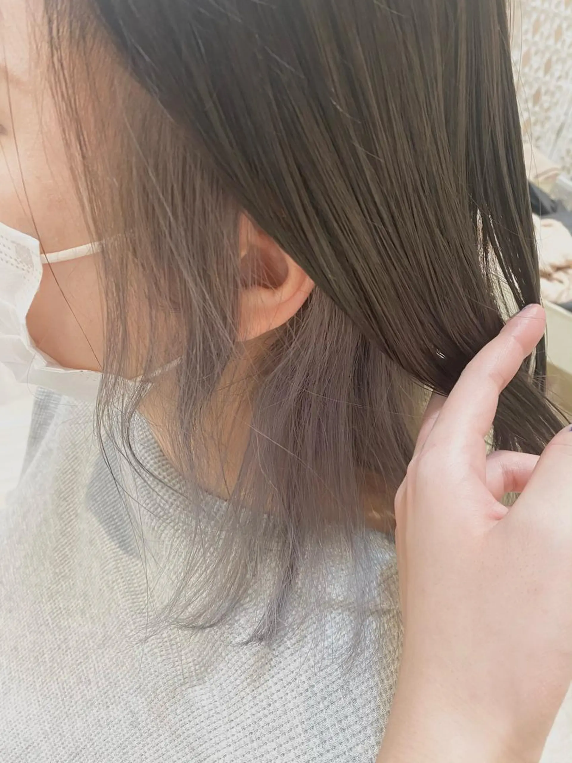 ミディアム カラー ヘアアレンジ Design Color🐰アユミのヘアスタイル