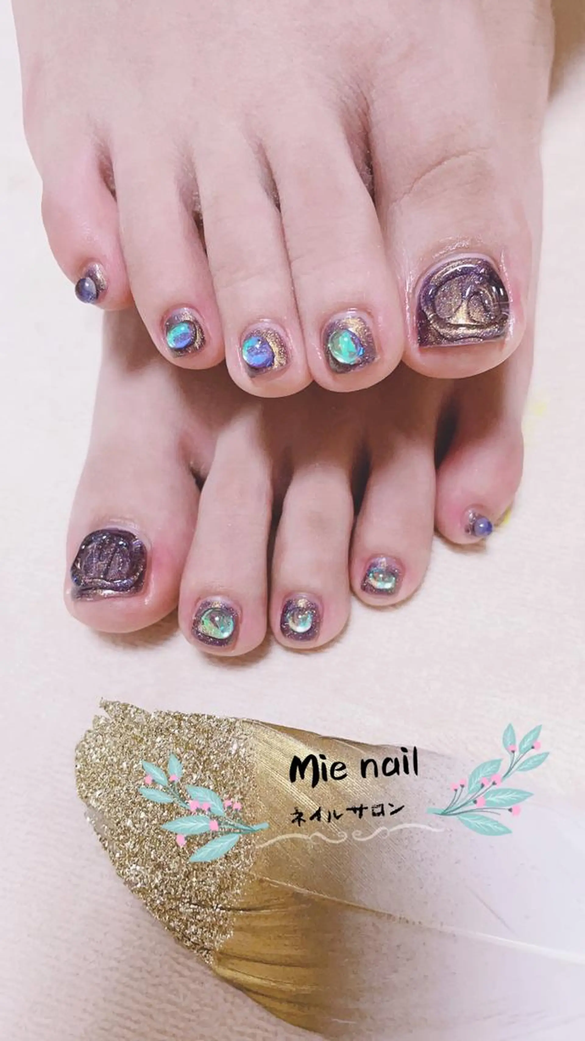 ネイル フットネイル Mie nailのネイルデザイン