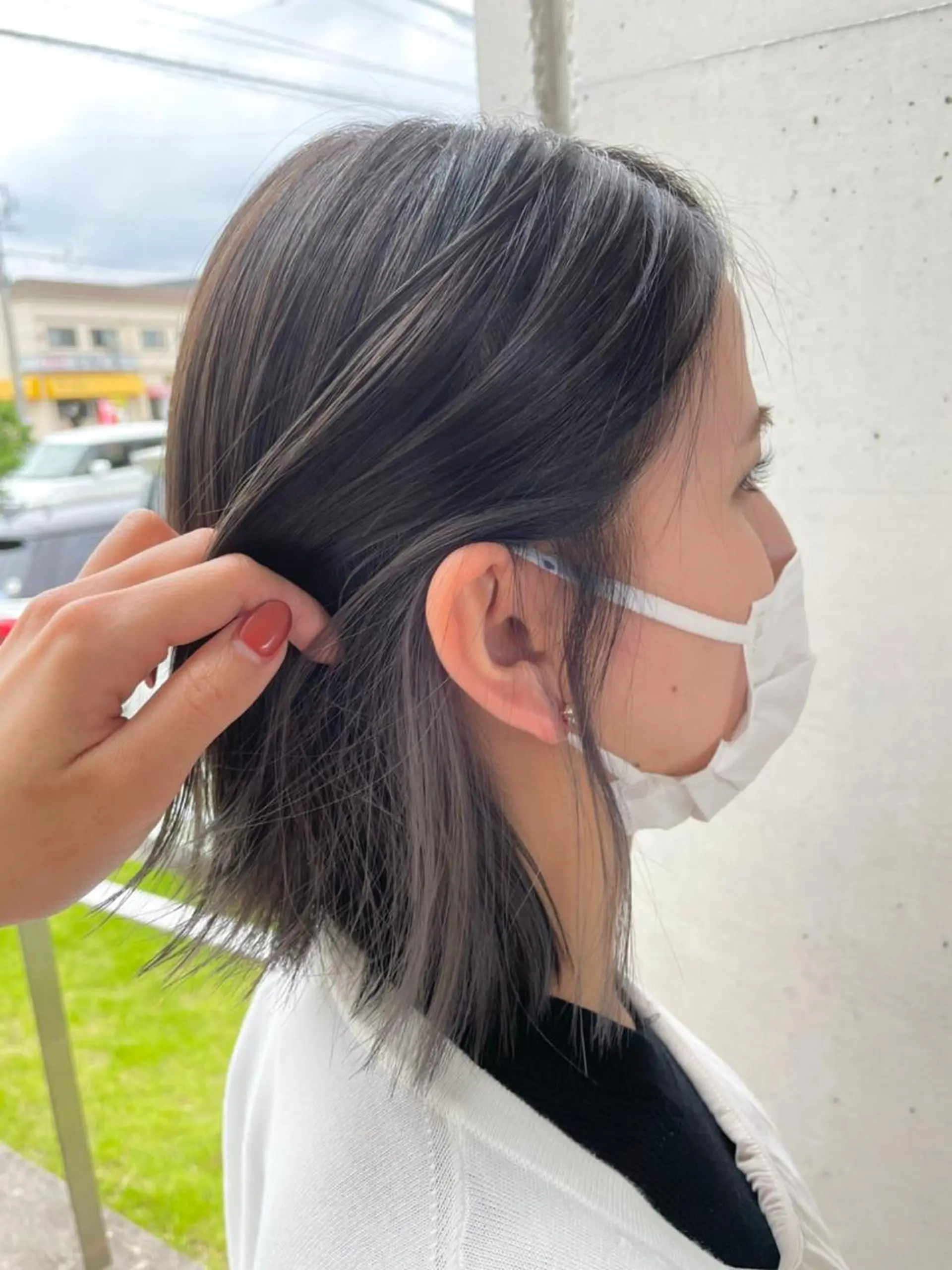 ロング カット ヘアカラー トリートメント 柄澤 菜南子のヘアスタイル