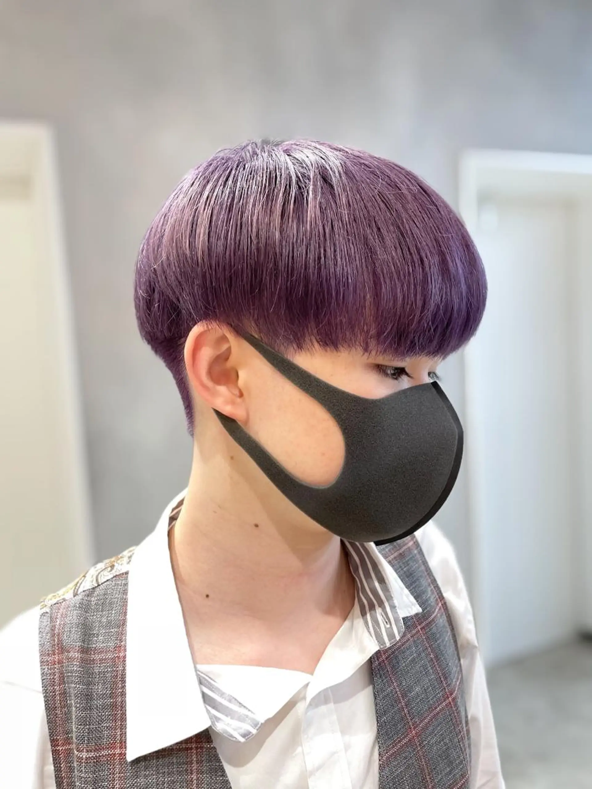 ショート カラー メンズ ハイトーン×レイヤー ／遠藤将太のヘアスタイル