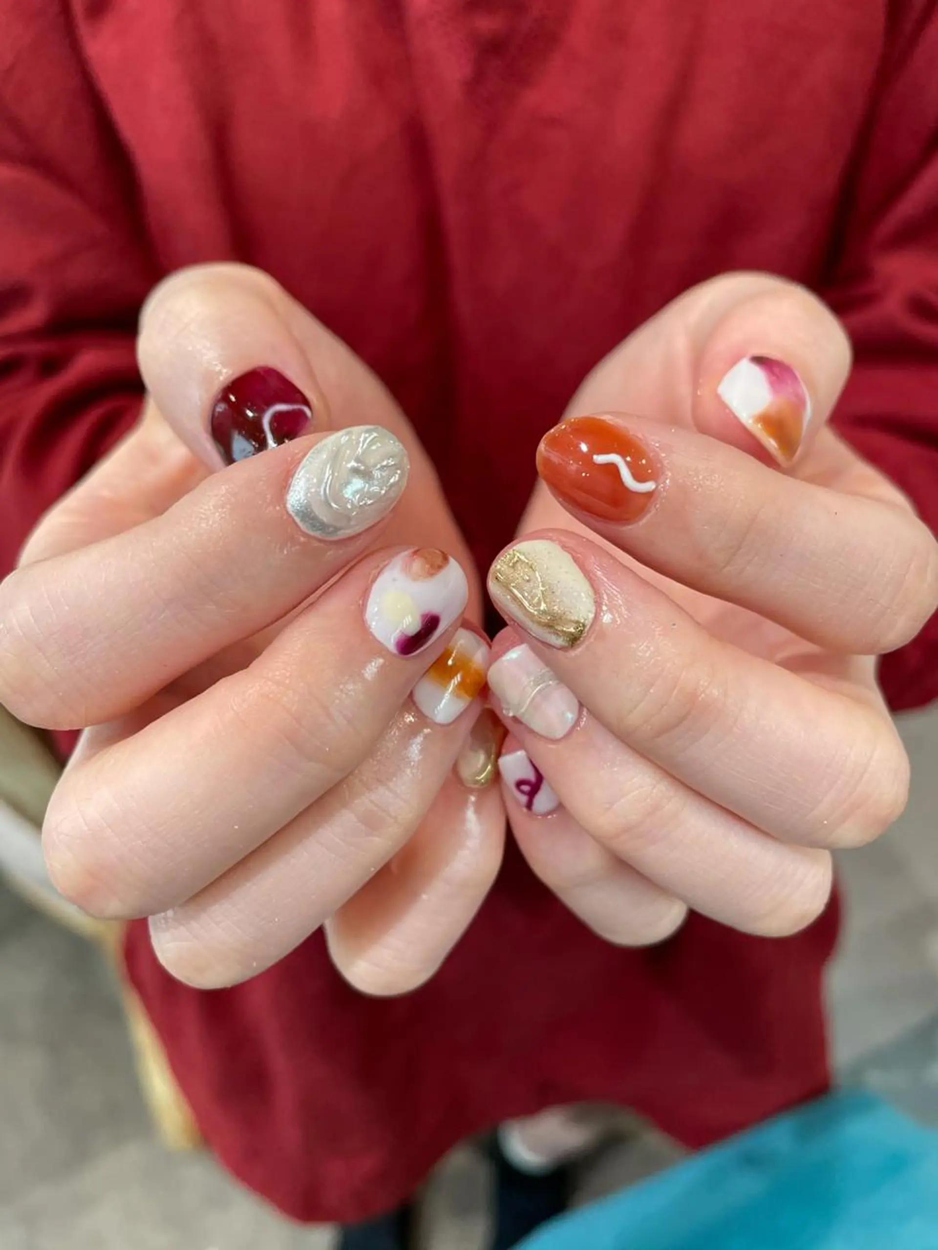 ネイル 春ネイル ハンドネイル ナチュラル透明感🌱 小山美樹子のヘアスタイル