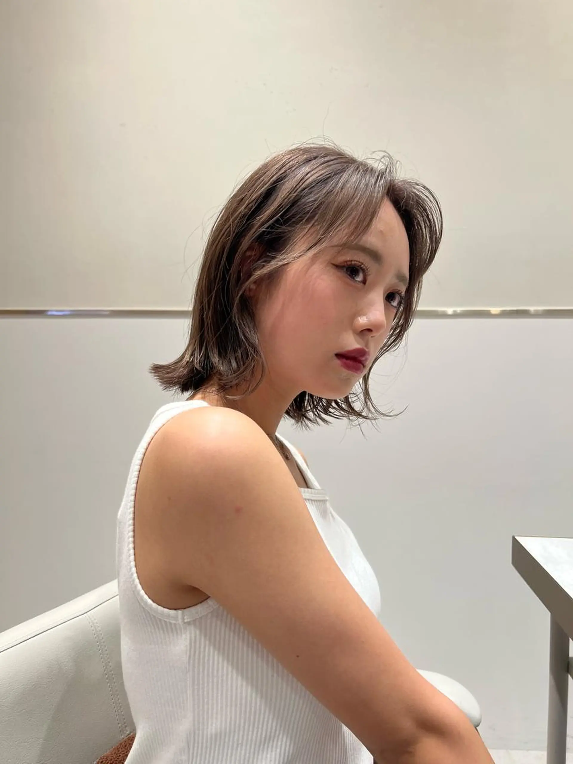 ショート カット ヘアカラー トリートメント レイヤー専門家 ダブルカラー修のヘアスタイル