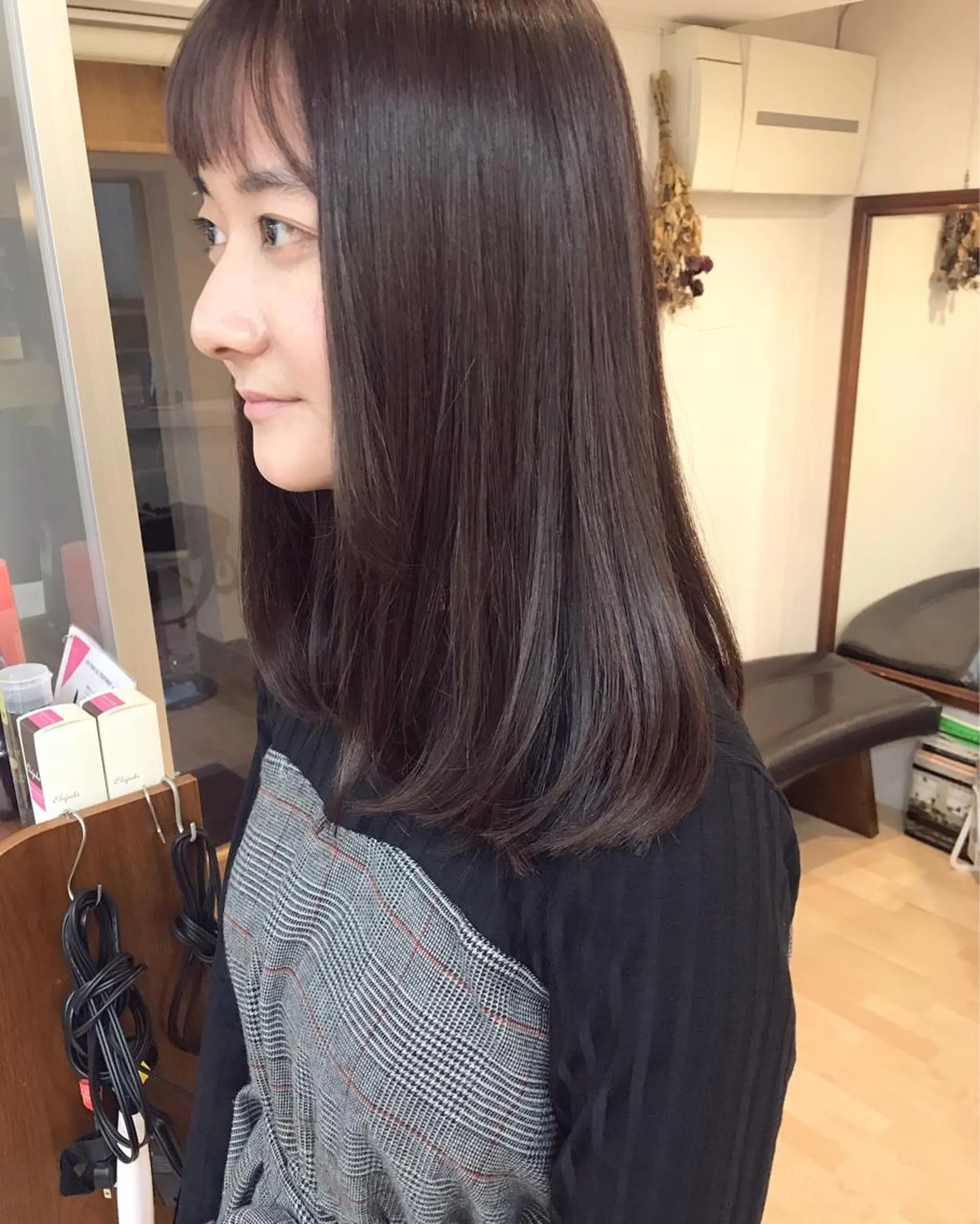 ロング カラー クニモトハルナ ボブ/柔らかカラーのヘアスタイル