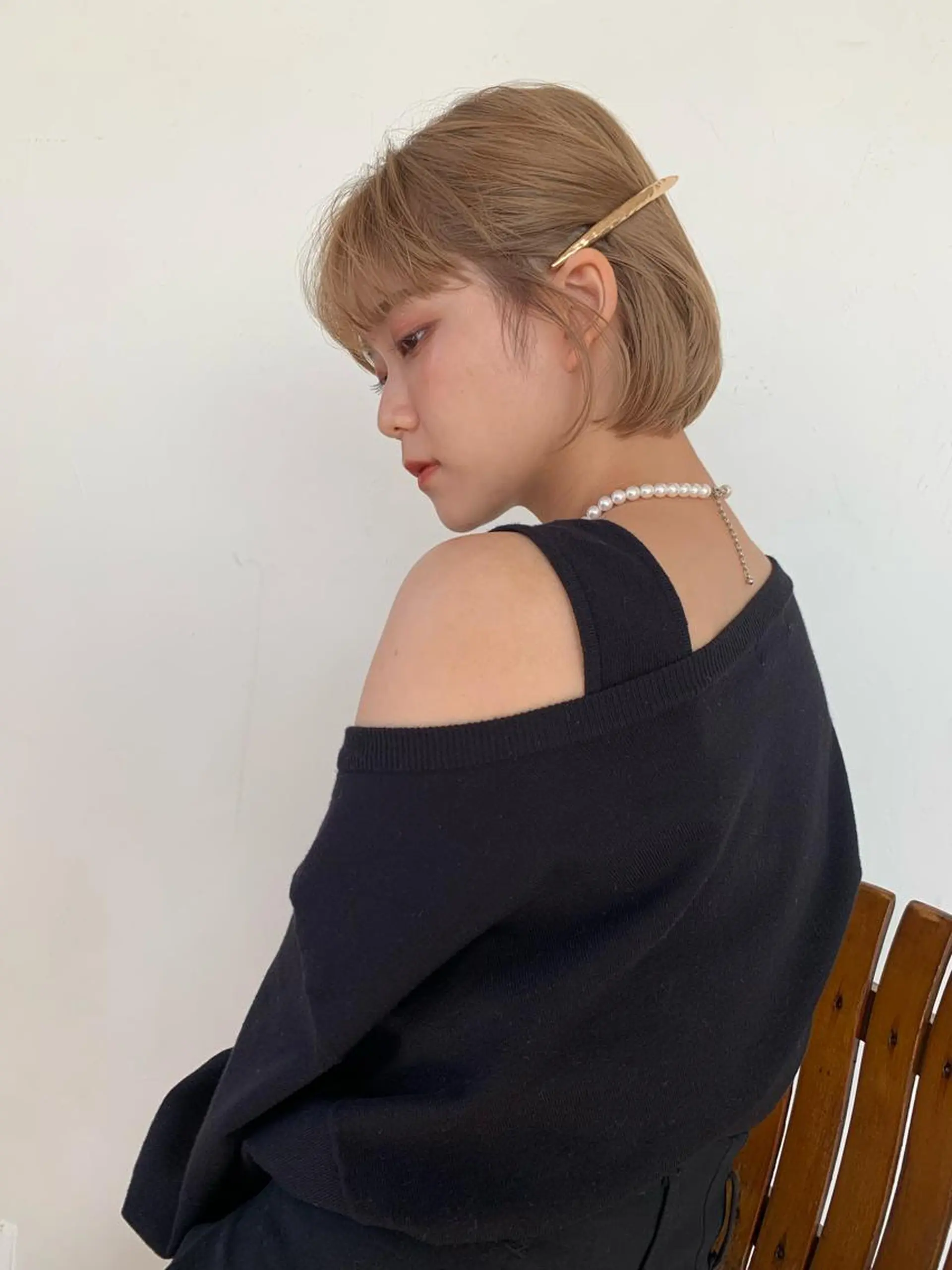 ミディアム カラー stylist店長 岡本真依のヘアスタイル