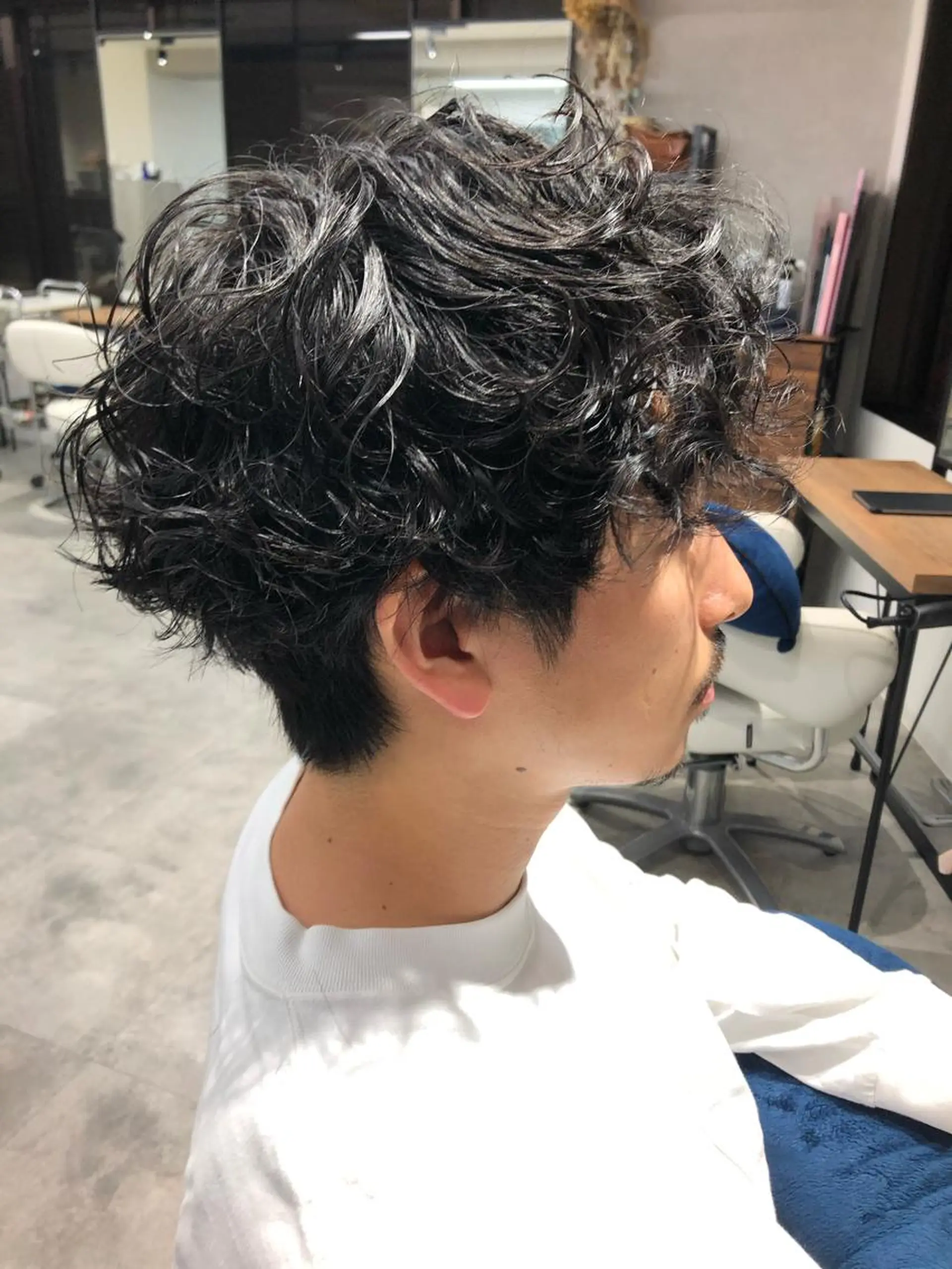 パーマ メンズ メンズパーマ スパイラルパーマ カット パーマ トリートメント Noy所属・Noyヨシモト ヒロトのヘアスタイル