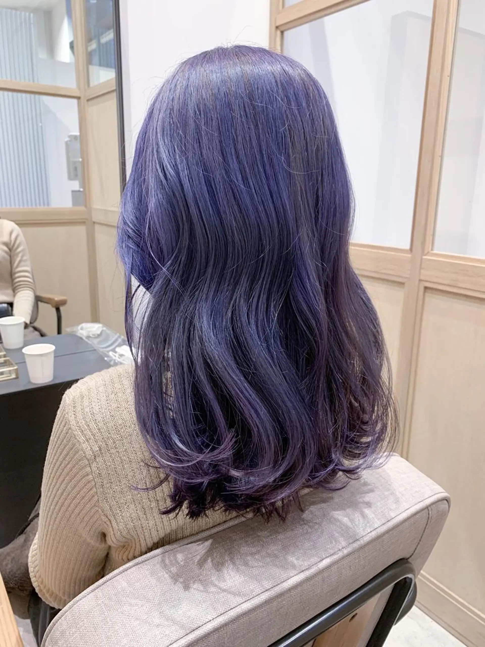 セミロング カラー ヘアアレンジ ヘアカラー トリートメント yuka .のヘアスタイル