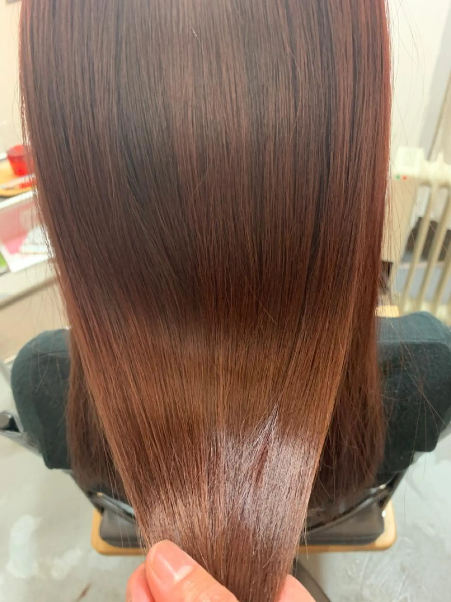 ロング 髪質改善 トリートメント ヘアカラー トリートメント 艶髪color💎髪 質改善ストレート大吉のヘアスタイル