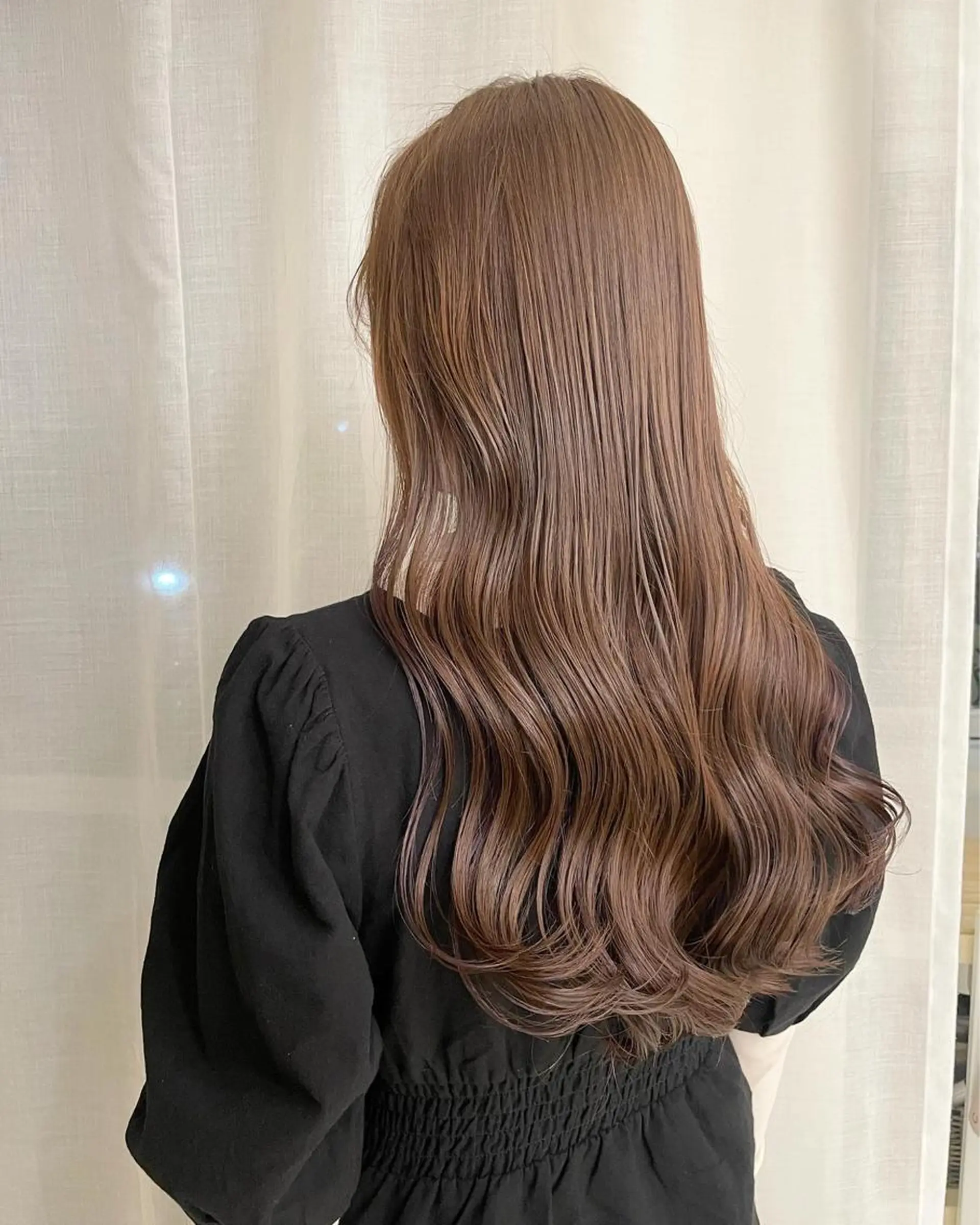 ロング カラー ブリーチ 透明感カラー ブリーチなしカラー カット ヘアカラー トリートメント fumi 韓国hairのヘアスタイル