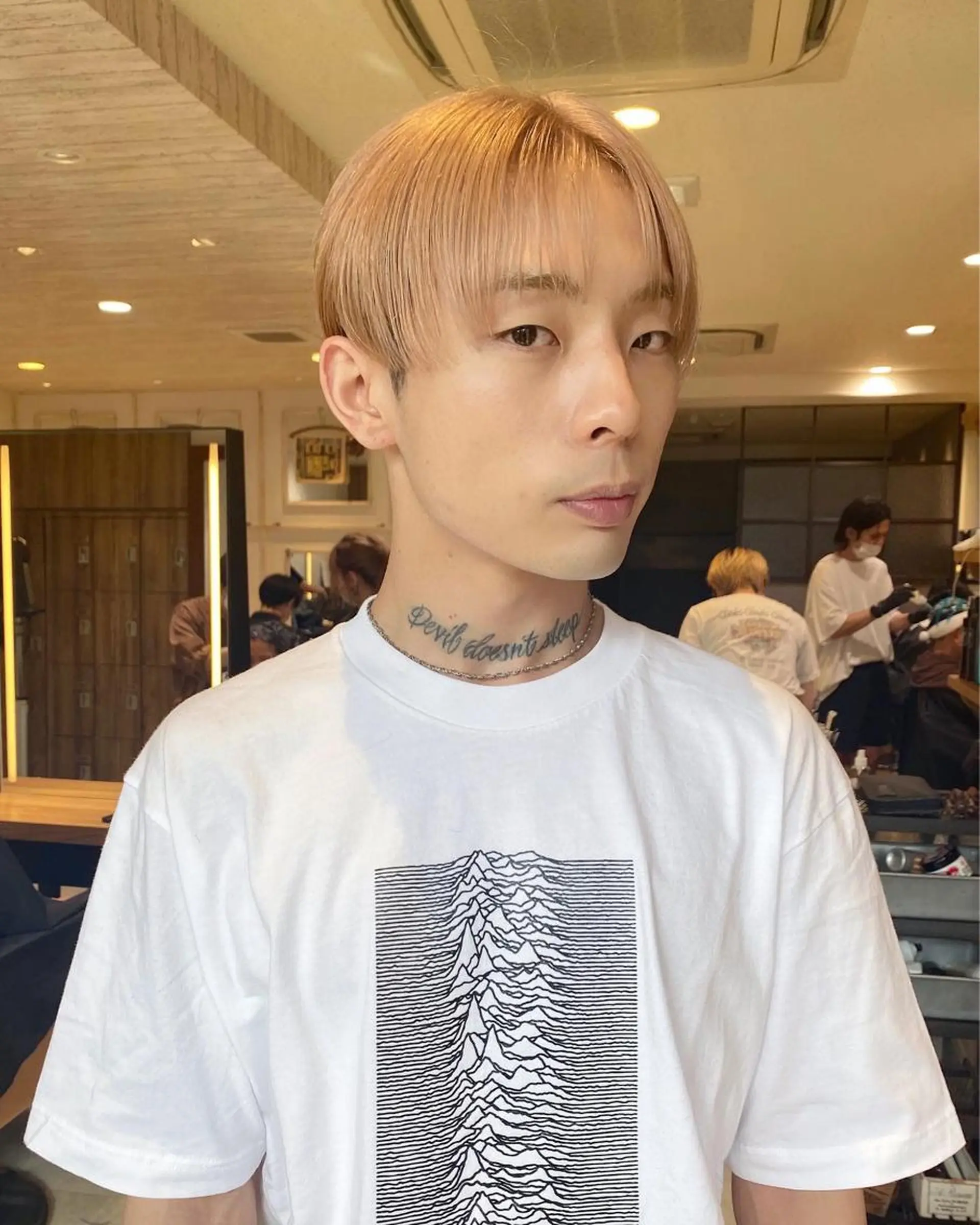 メンズ ミウ☆ ブリーチダブルカラーのヘアスタイル