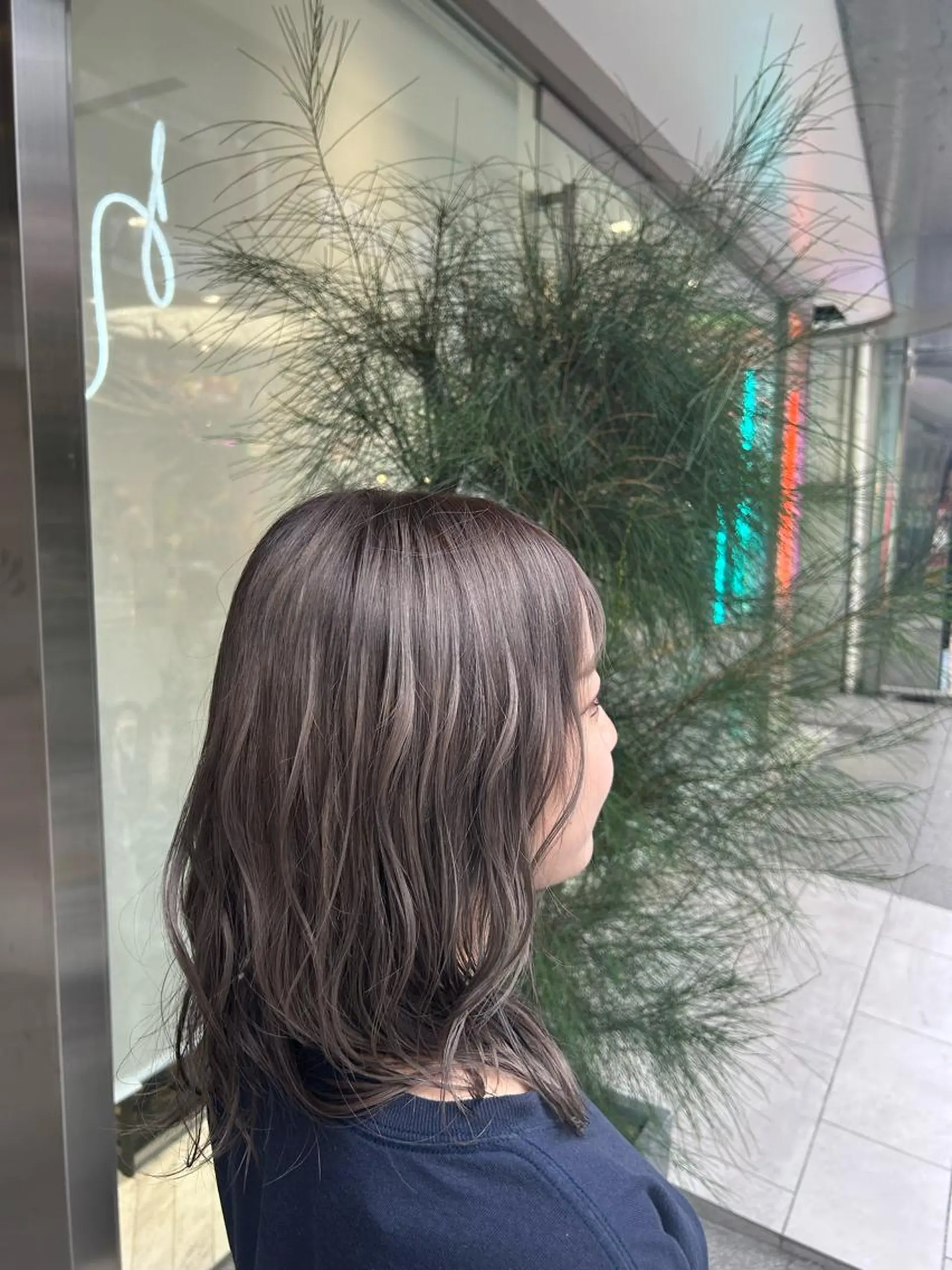 セミロング ヘアカラー トリートメント メンズ/ボブ/パーマ /くるみのマツエク・マツパデザイン