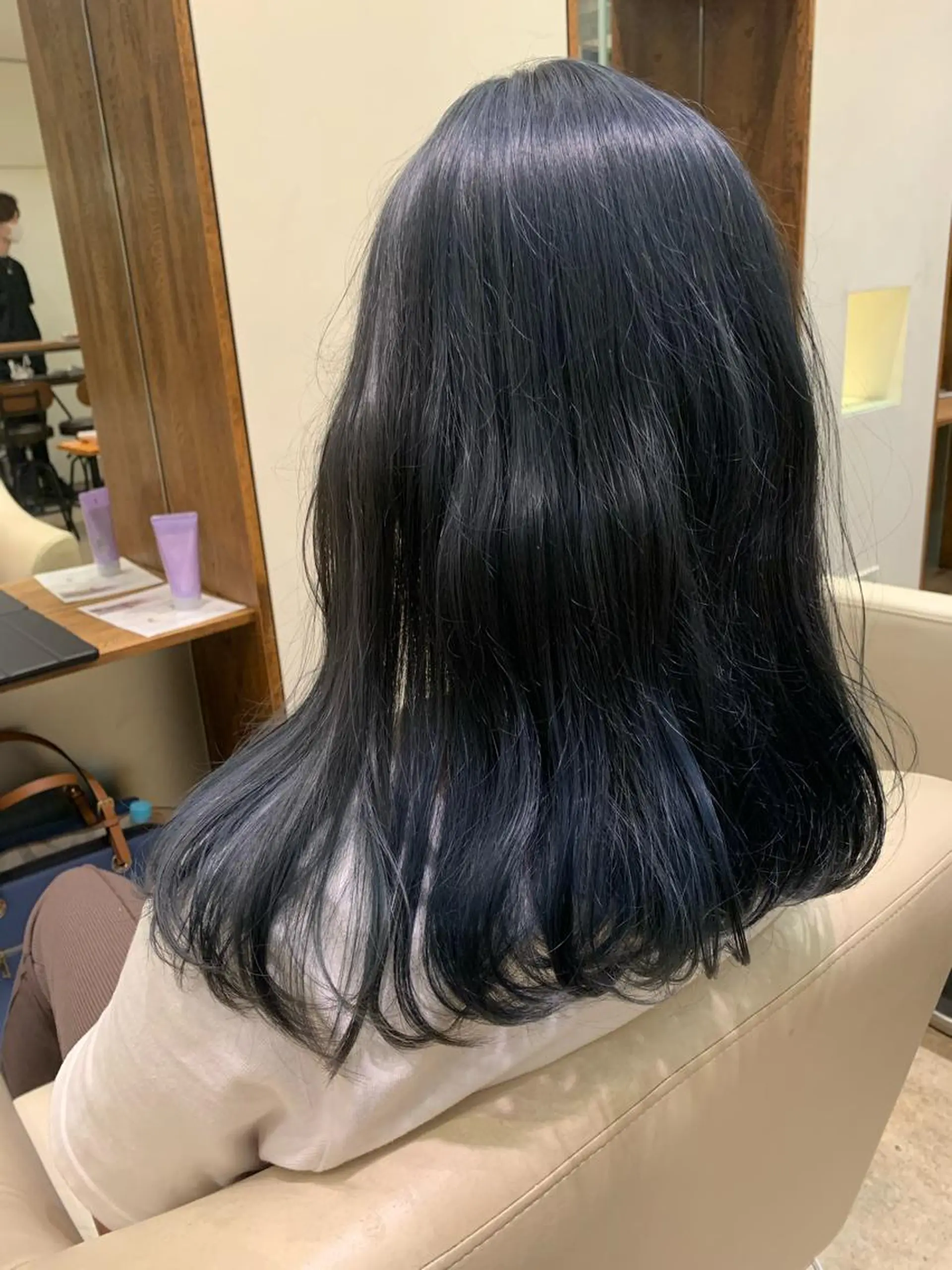 セミロング カラー 【完全個室】髪質改善 暖色カラー/山崎唯奈のヘアスタイル