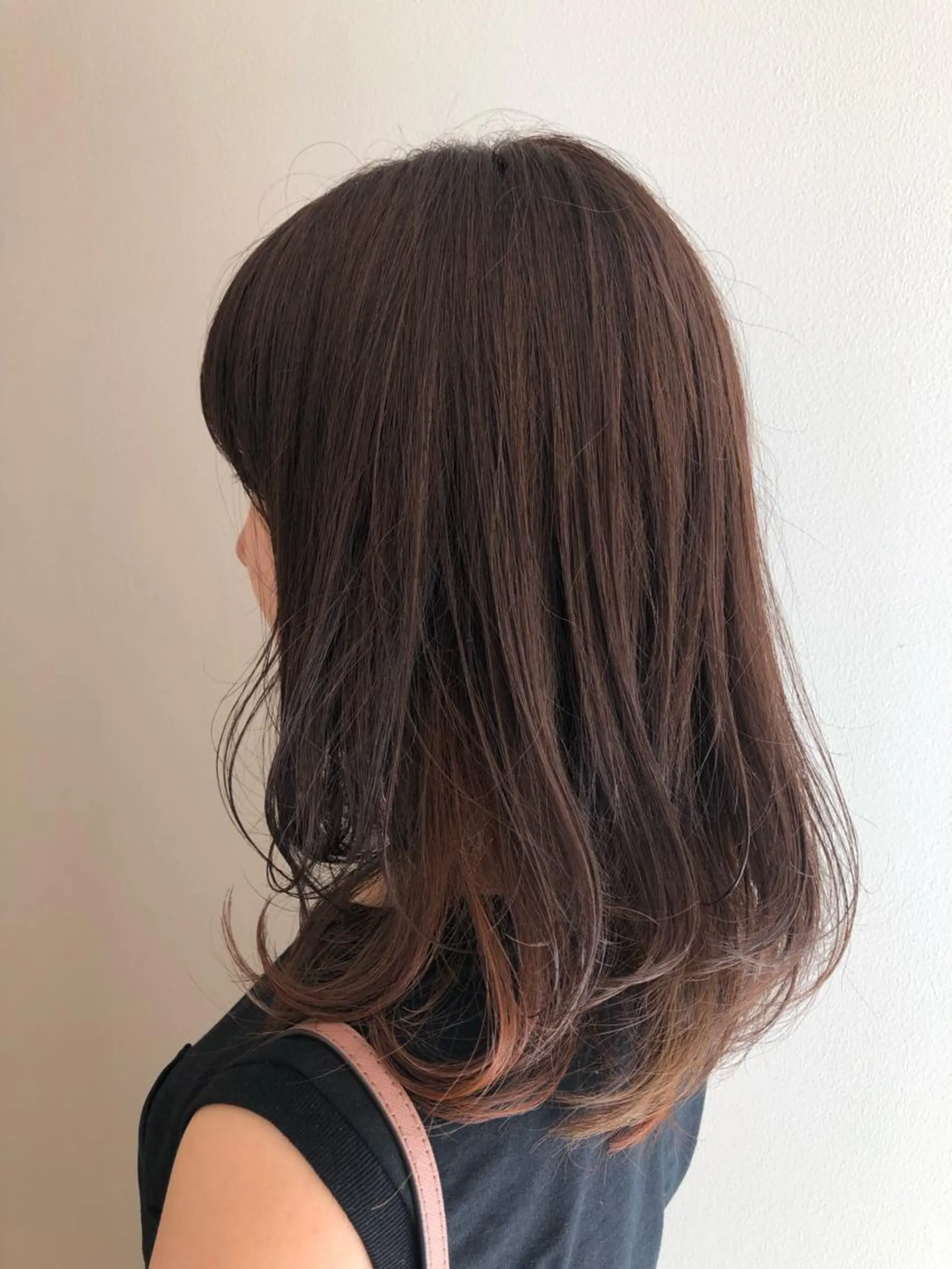 ロング カラー オレンジ 盛れるレイヤーカット 得意🌹井上美沙のヘアスタイル