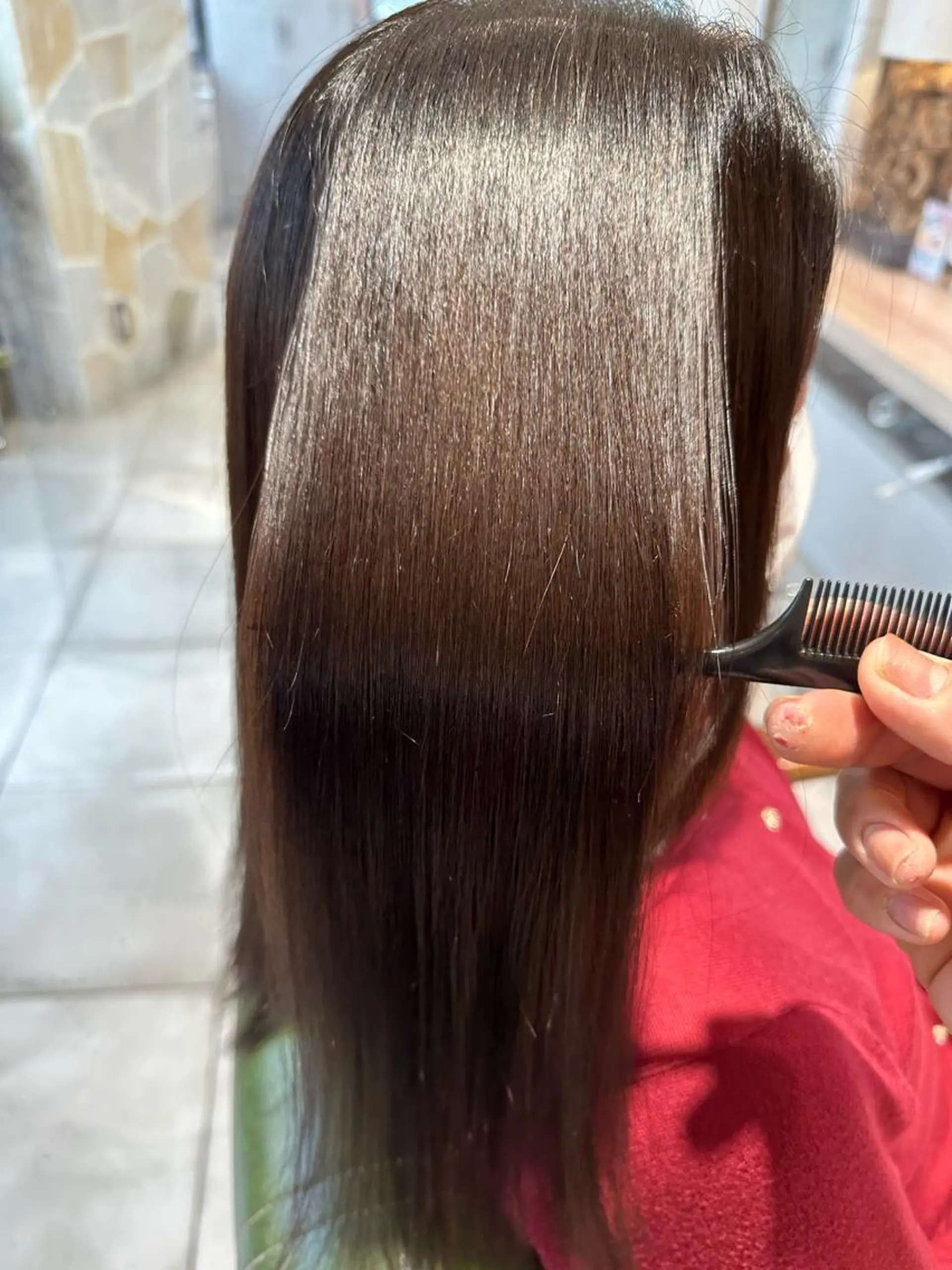 ロング 髪質改善 カット 縮毛矯正 トリートメント EARTH 志木店のヘアスタイル