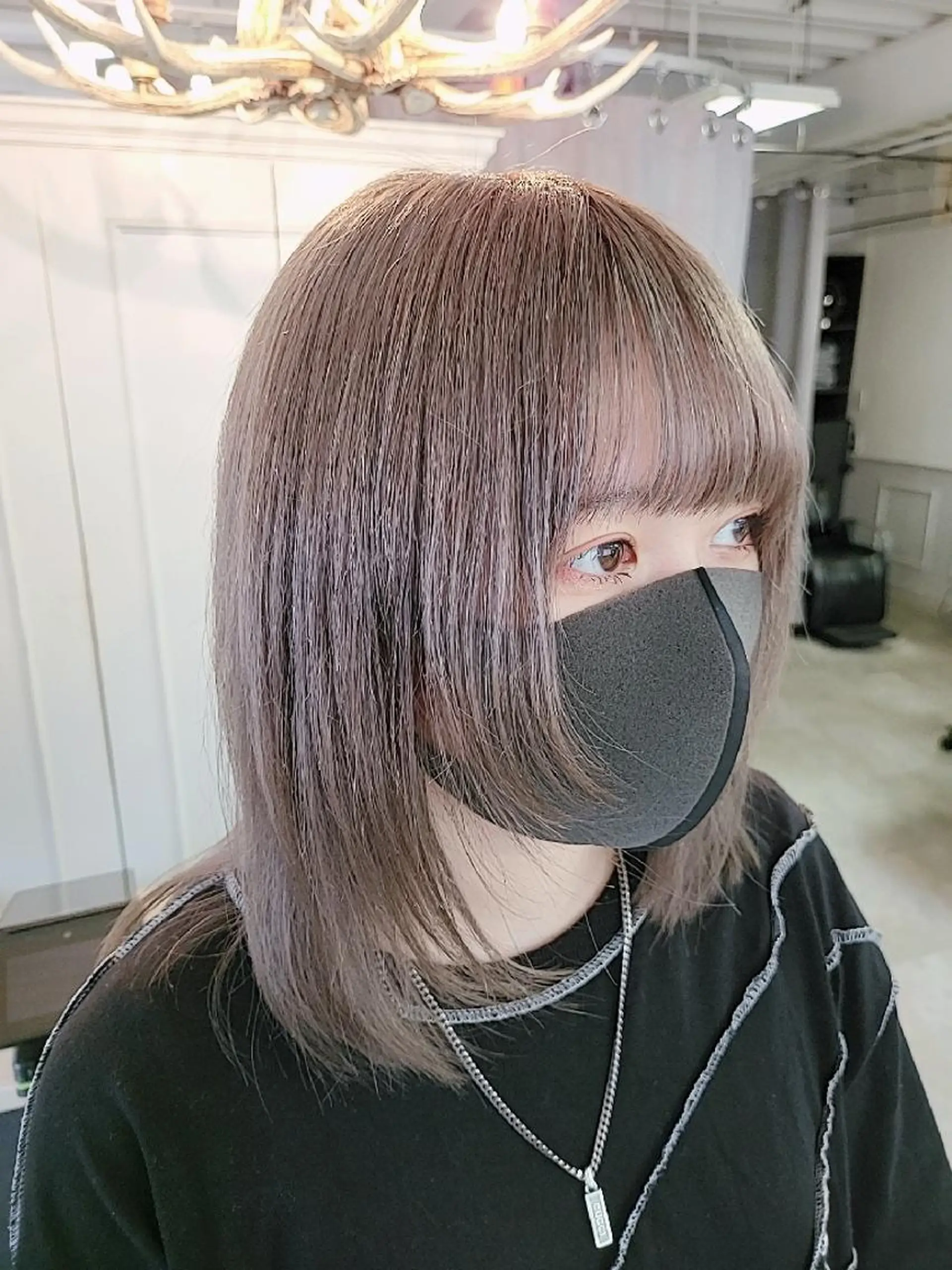 ミディアム カラー ダブルカラー トリートメント ハネエクステ表参道/ 羽エクステSpicaのヘアスタイル