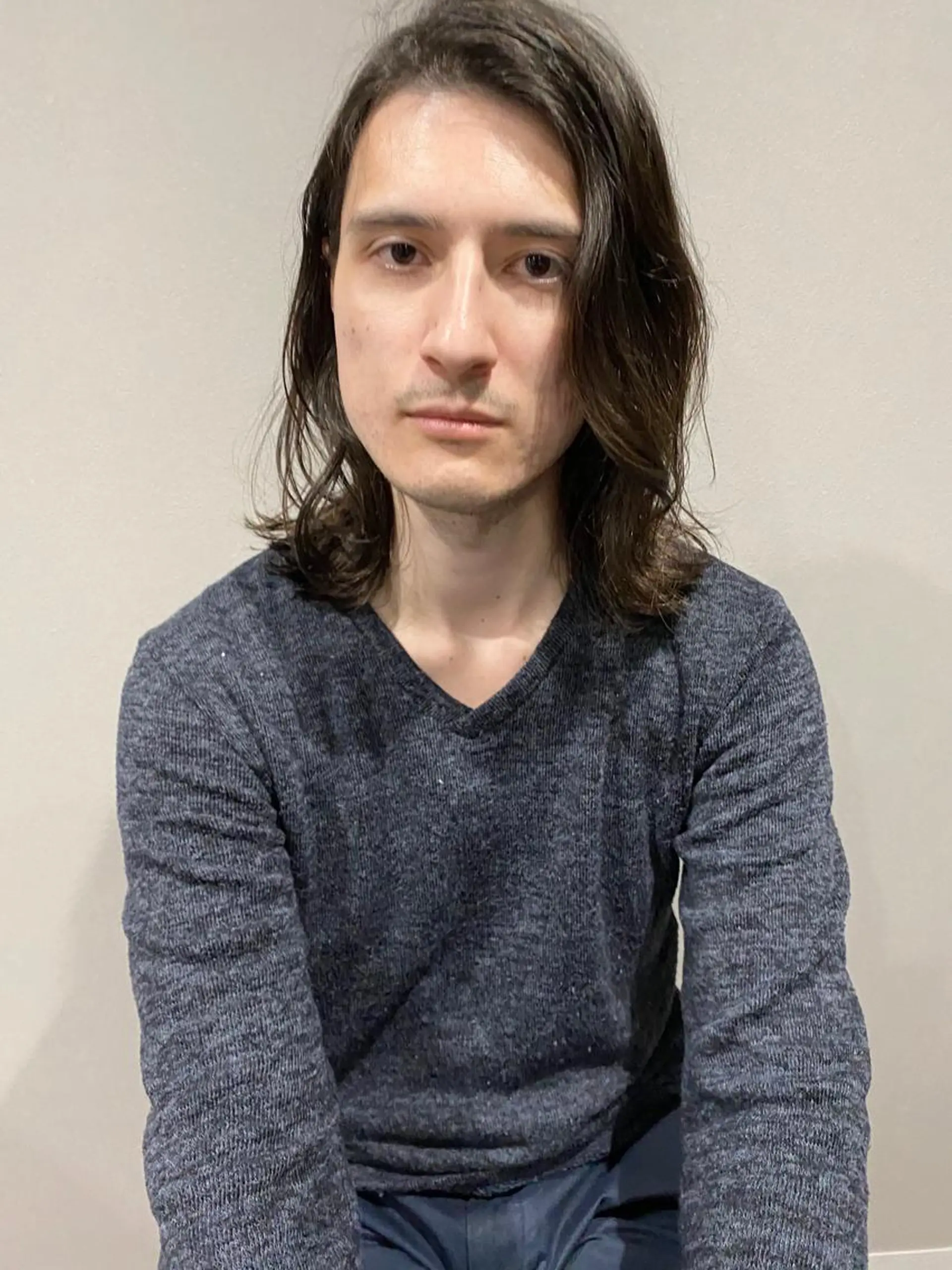 セミロング メンズ かきあげバング 🫧似合わせヘア/ 副店長＊千葉のヘアスタイル