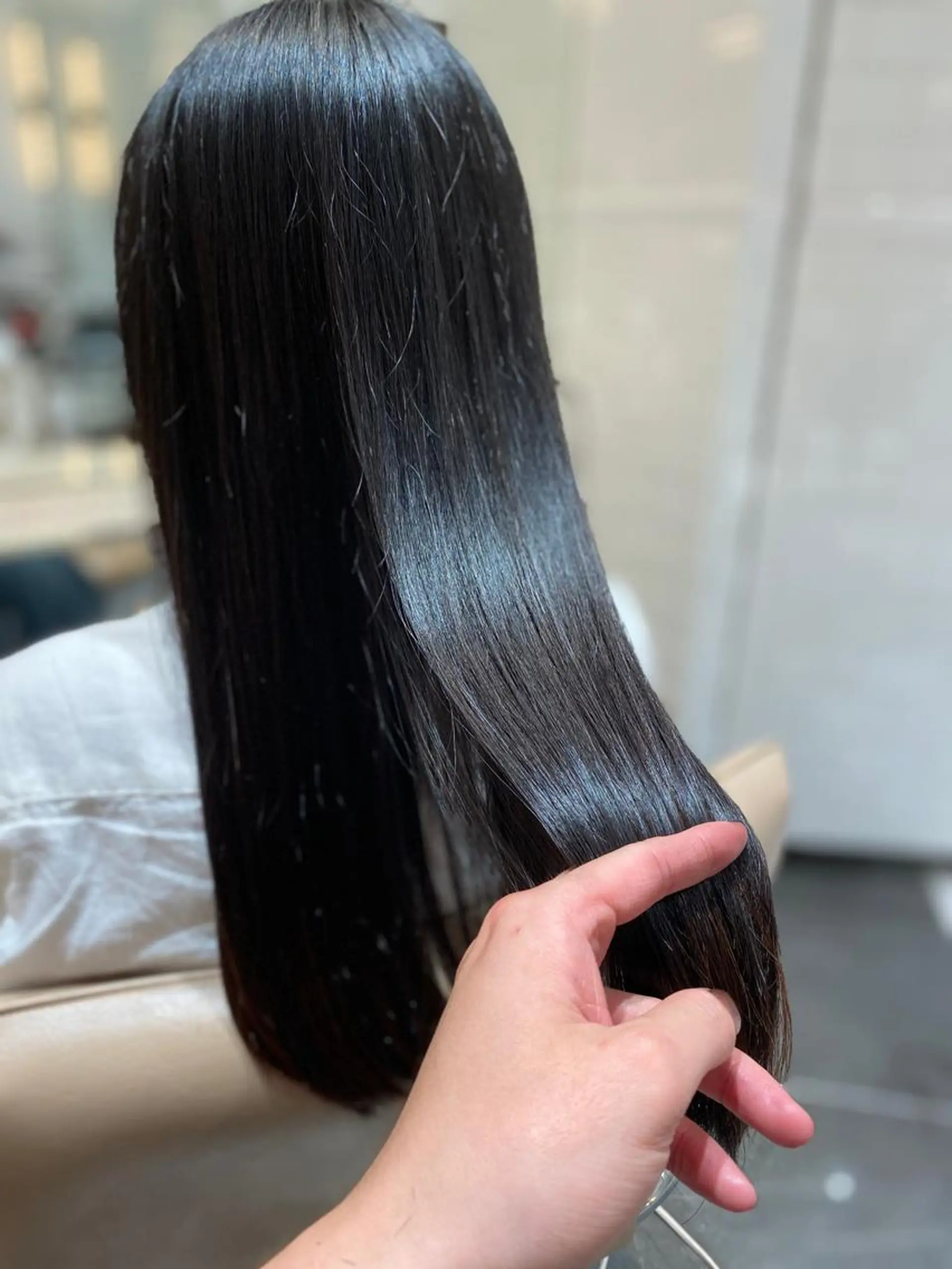 ロング カラー 髪質改善 トリートメント Radix所属・ボブ/ハイトーン 福生Radix 下田のヘアスタイル