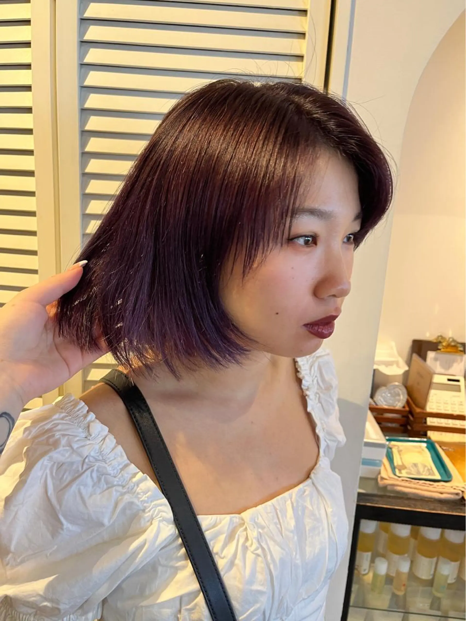 ミディアム カラー HOMIE TOKYO所属・sora / 渋谷 / ハイトーンのヘアスタイル