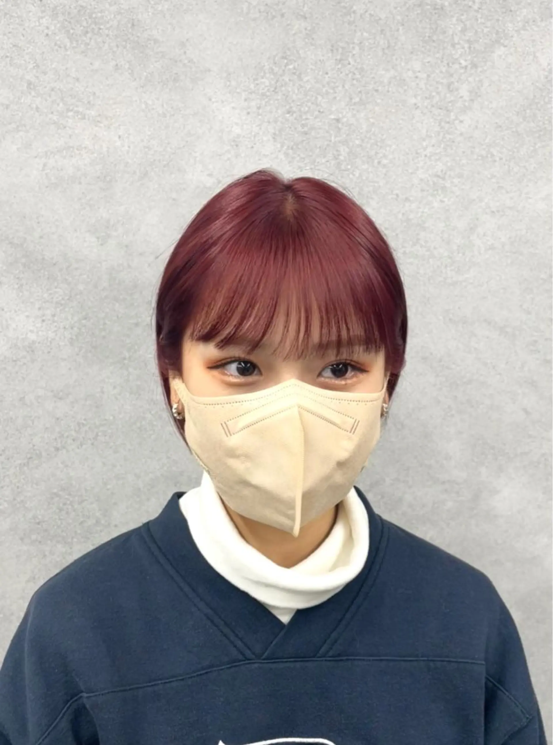 ショート カラー パーマ ヘアアレンジ キッズ ハイトーンカラー オレンジ レッドカラー ボブ ショートヘア 大人スタイル 太田のヘアスタイル