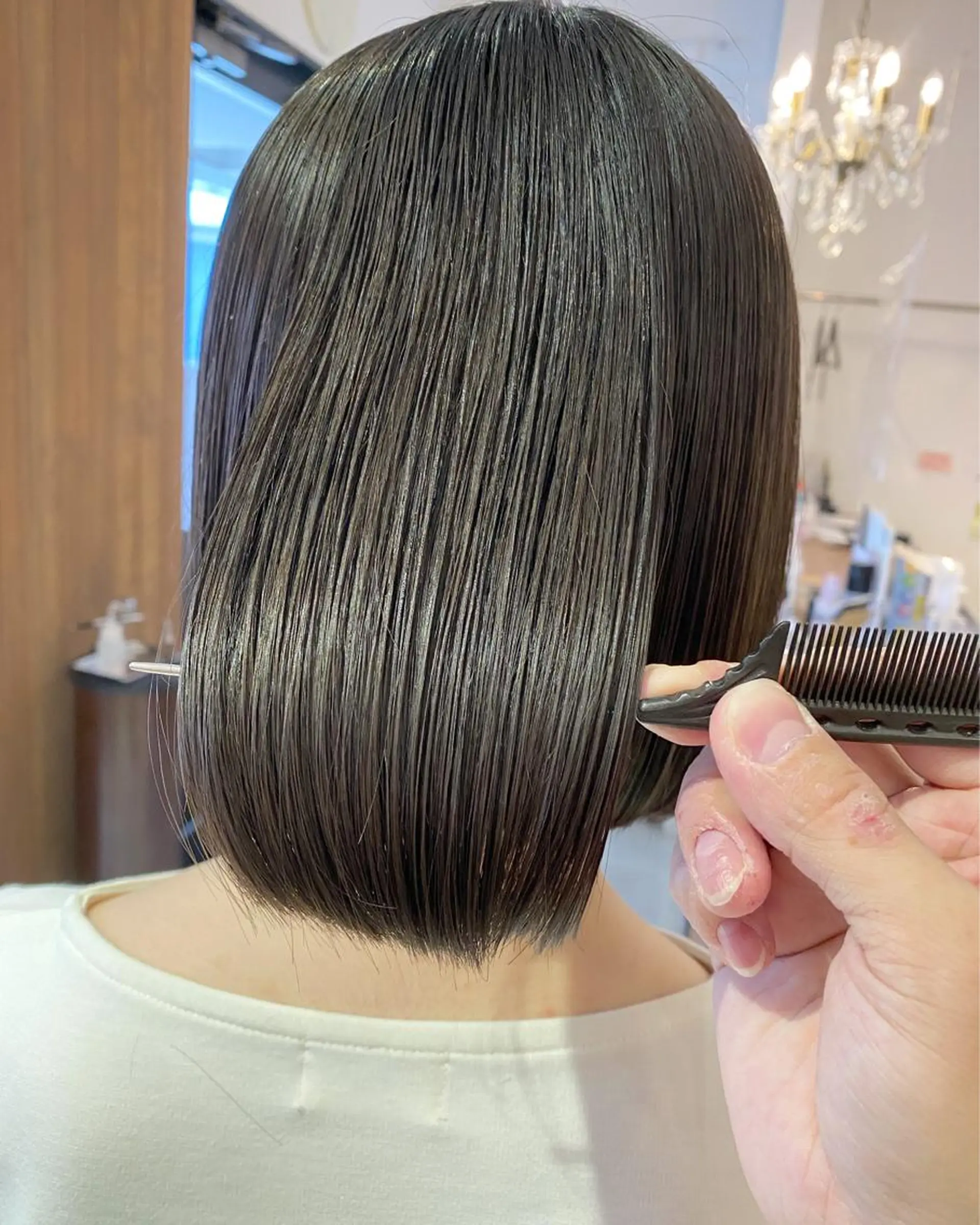 ショート ボブ 髪質改善 トリートメント 酸熱トリートメント 髪質改善特化 安東駿介のヘアスタイル