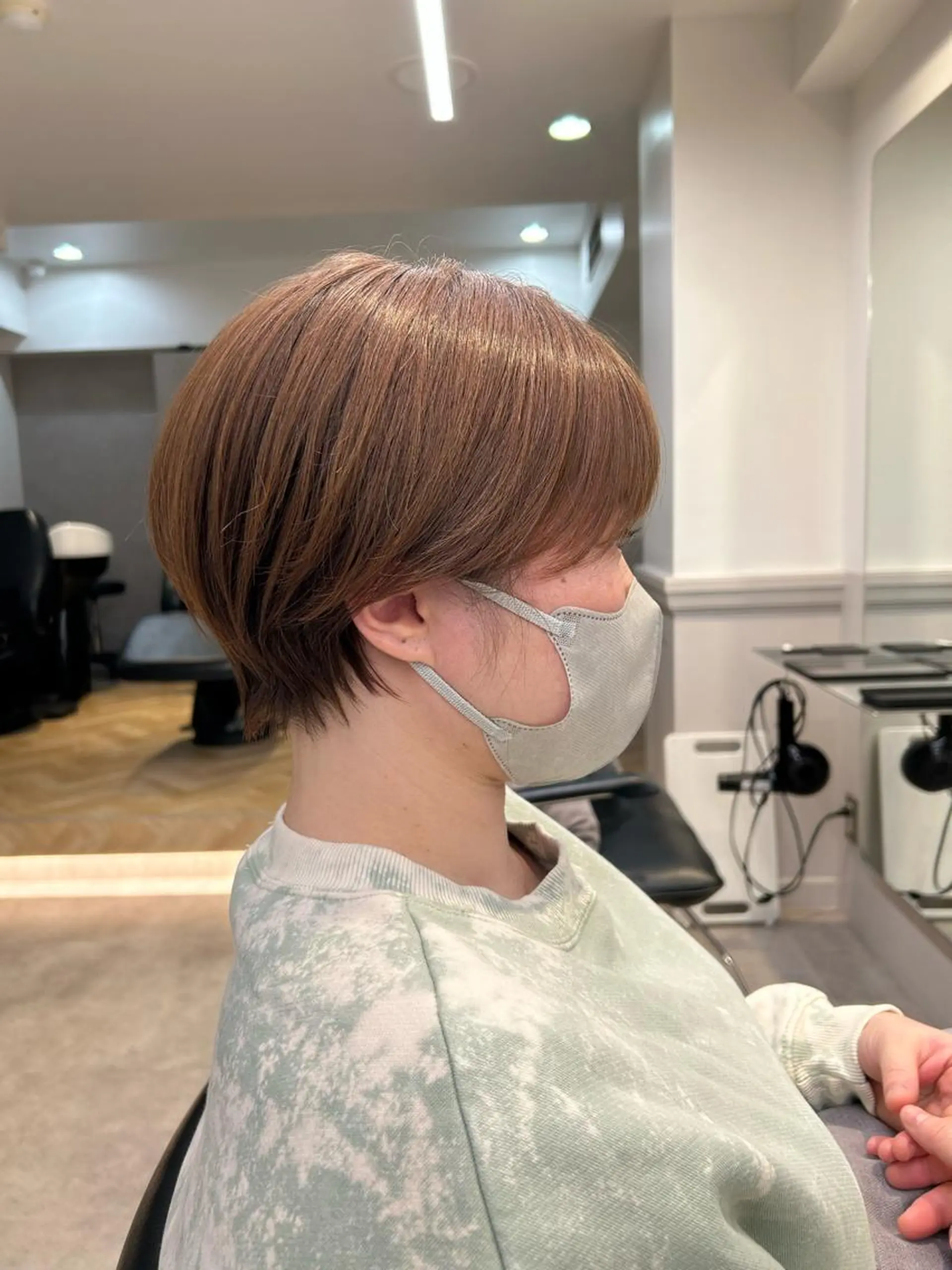 ショート カラー 山下夕月 ショート🫧ボブのヘアスタイル