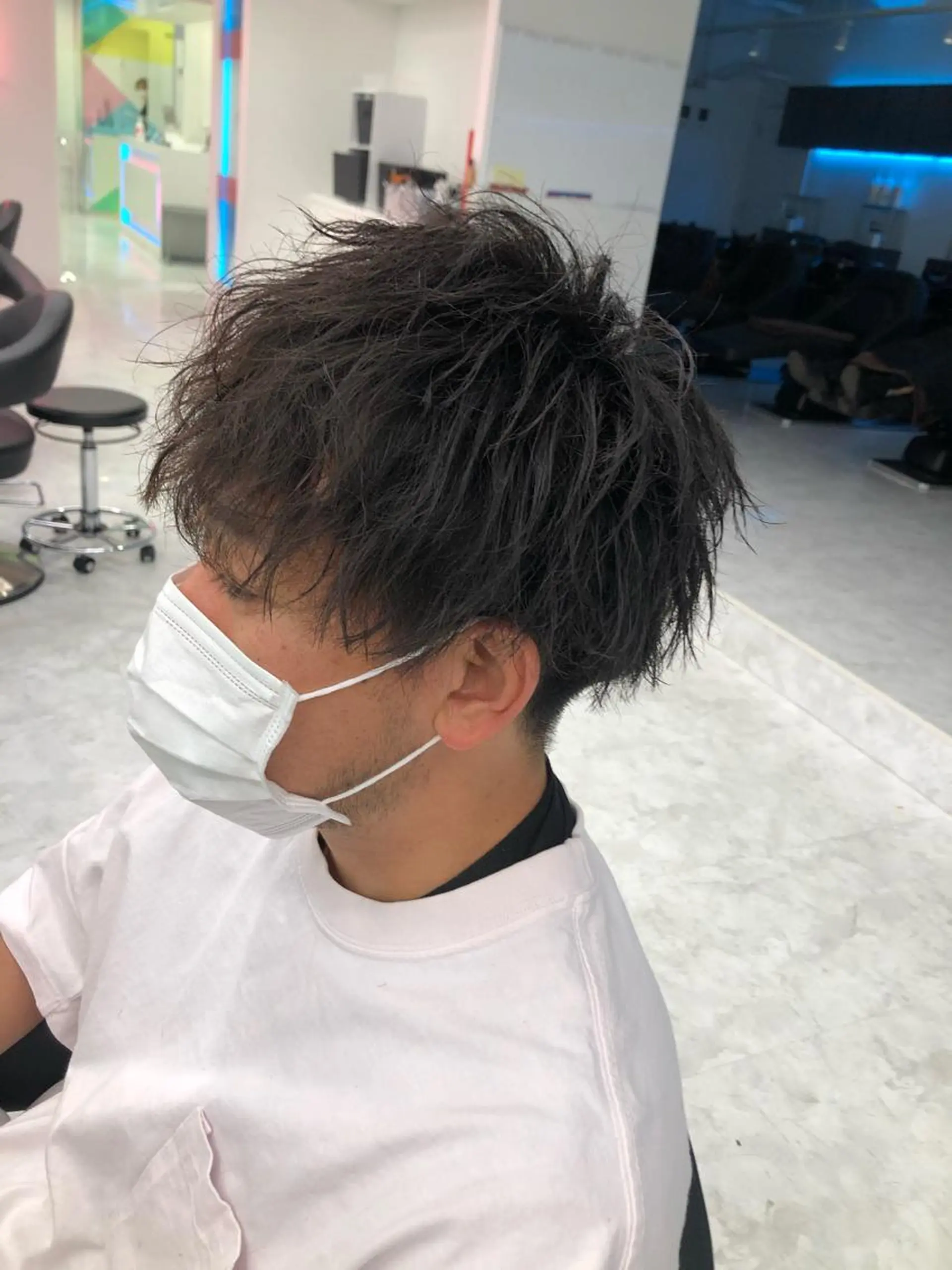 パーマ メンズ BABY 艶髪暗髪ヘア💖達人のヘアスタイル