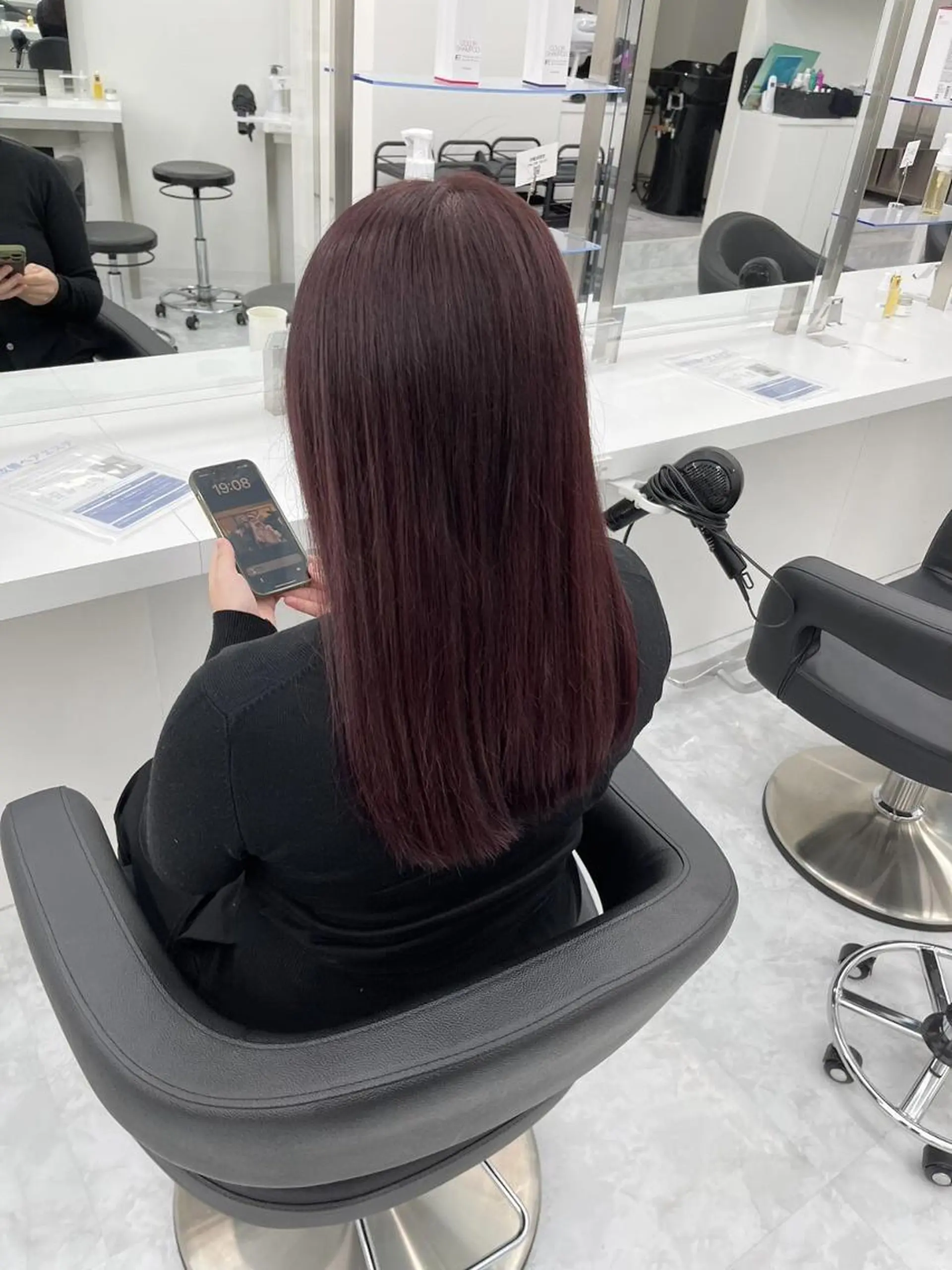 カラー パーマ ロング 縮毛矯正 愛され暖色♥️モテ 艶髪♥️りなのヘアスタイル