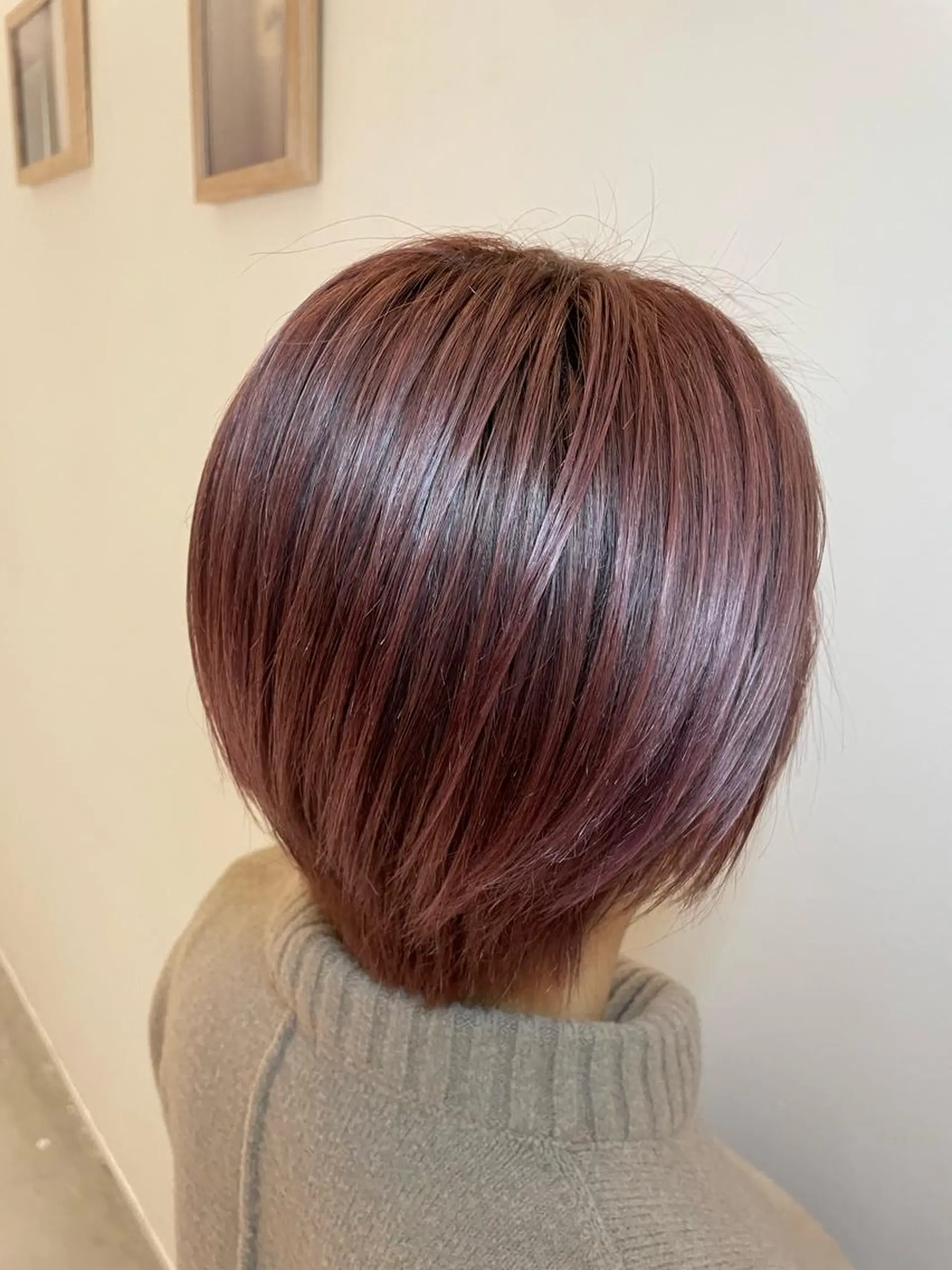 カラー カシス ピンクカラー 中西倖 トップスタイリストのヘアスタイル